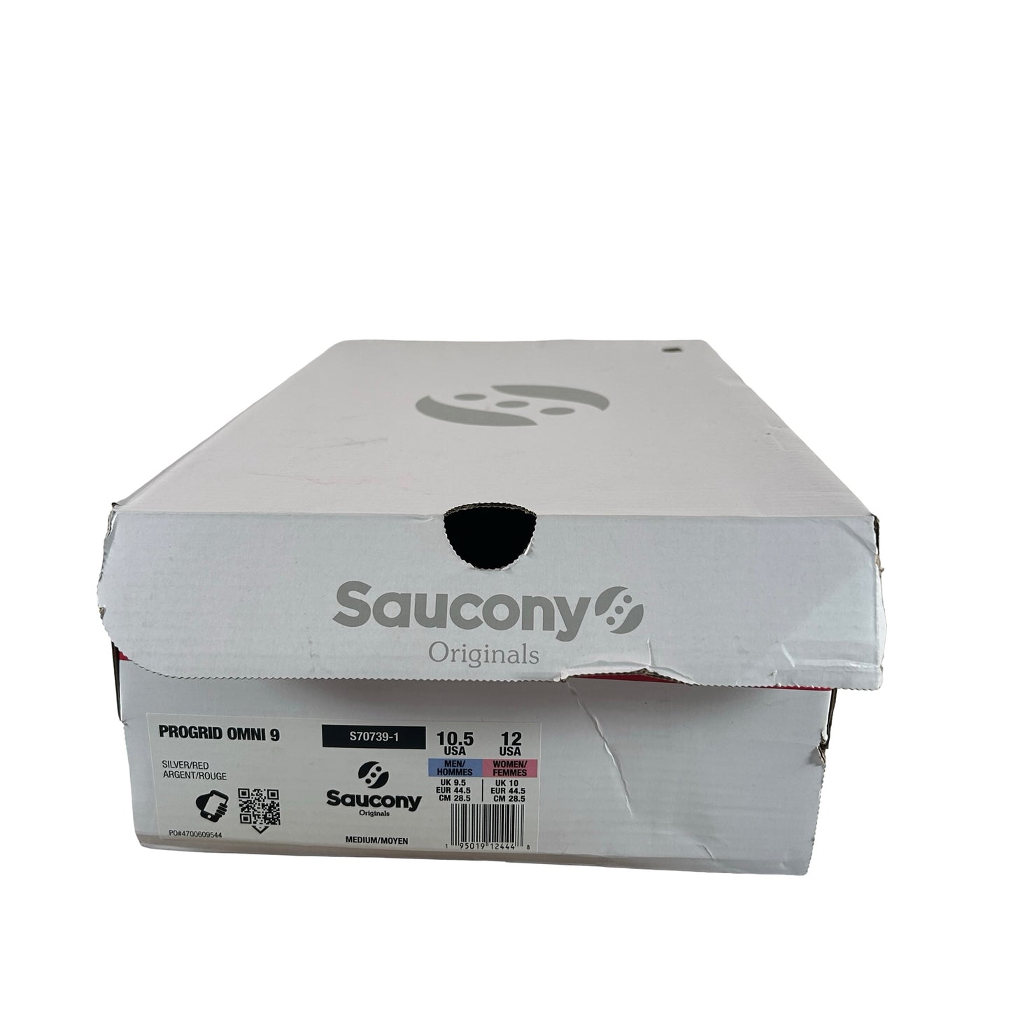 S70739-1 Saucony ProGrid Omni 9 OG White Silver Red [USED] - 10.5 M (Used)