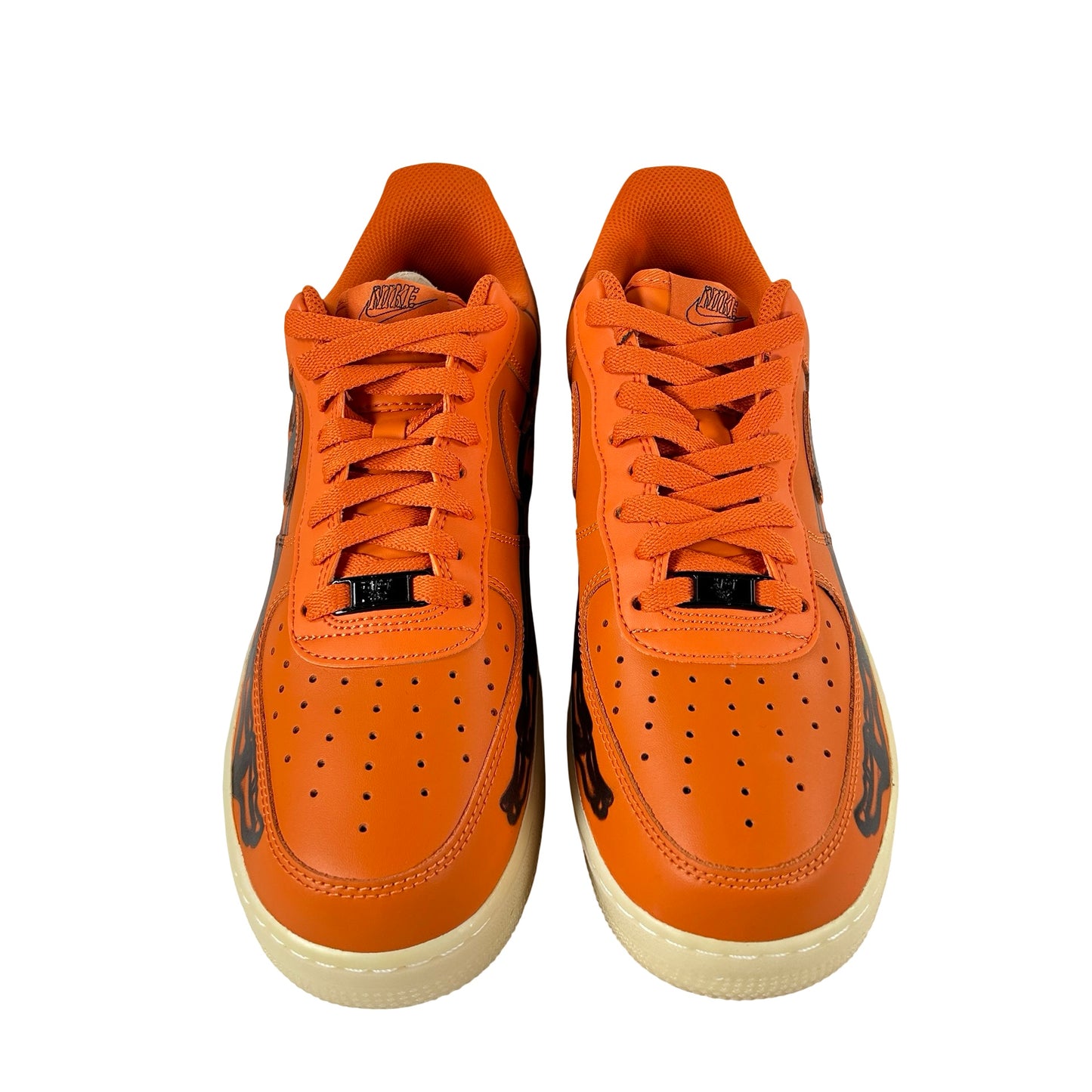 CU8067 800 Nike Air Force 1 Low Orange Skeleton Halloween [CONDITIONAL] - 9.5 (Yellowing)