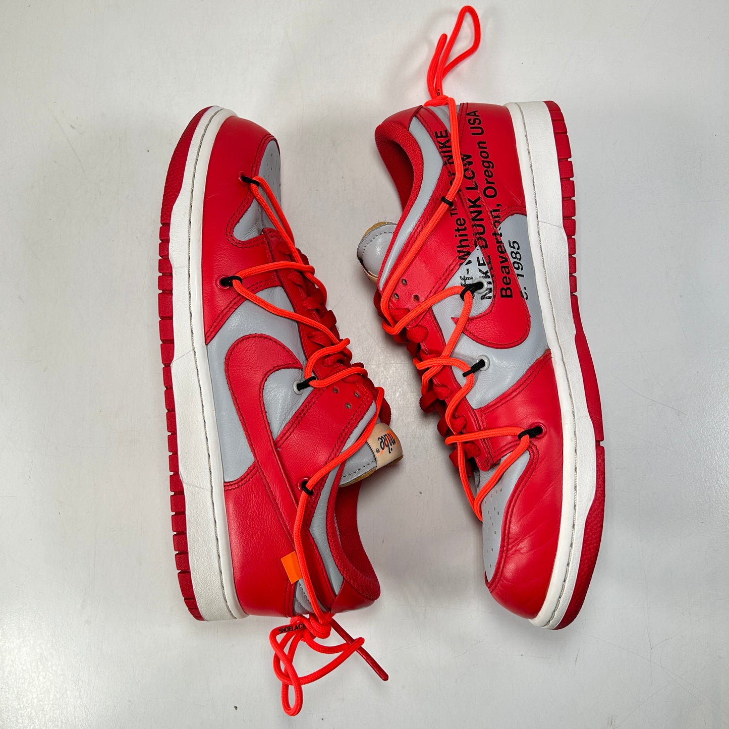 CT0856 600 Dunk Low Off-White Red [USED] - 9 M (Used)