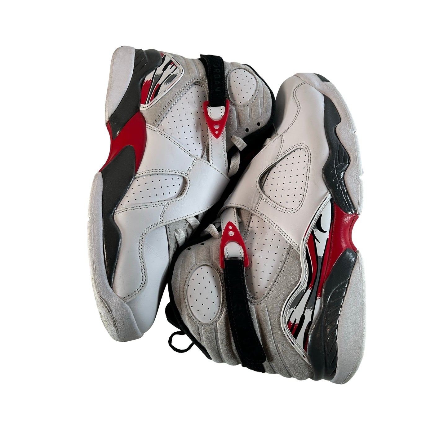 305381 100 Jordan 8 Retro White True Red (2025) [USED] - 9 M (Used2)