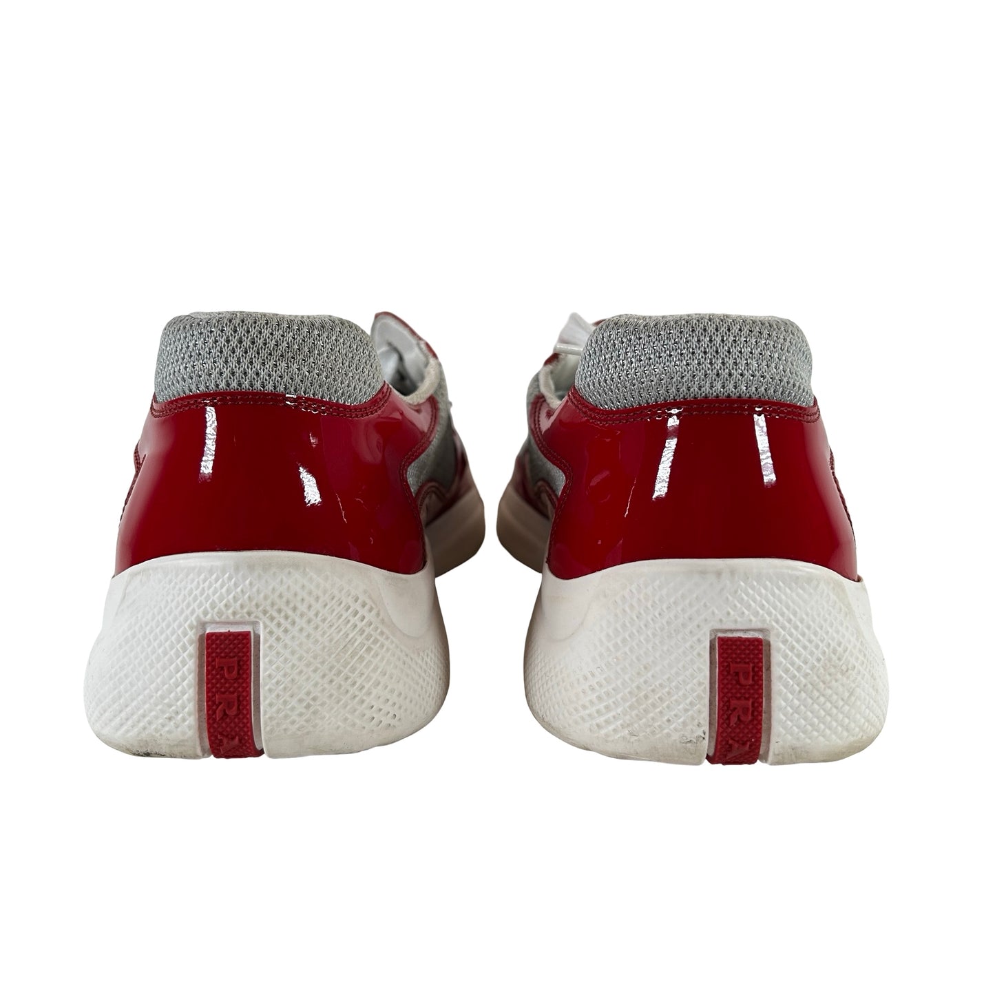4E3400 ASZ F0F5C Prada America's Cup Red Silver [USED] - UK 10 / US 11 (Used) (Replace Box)