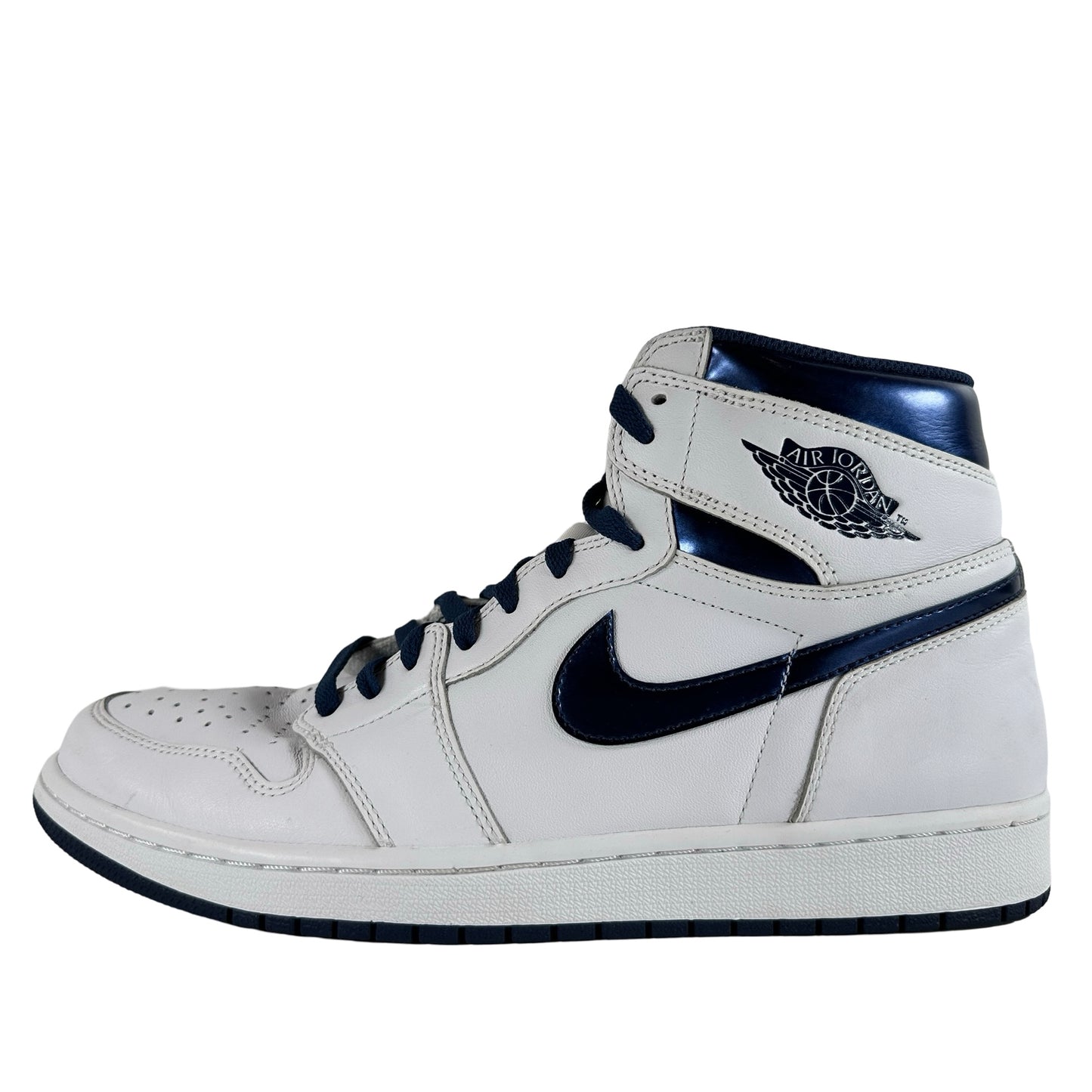 555088 106 Air Jordan 1 Retro High OG Metallic Navy 2016 [USED] - 12 (Used) (No Box)