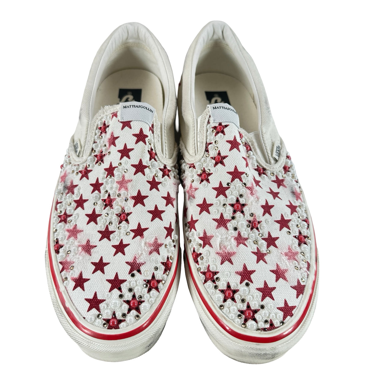 VN000Z7ZBOP1 Vans Classic Slip-On Mattias Gollin Stella Rossa [USED] - 11 M (Used) (No Box)