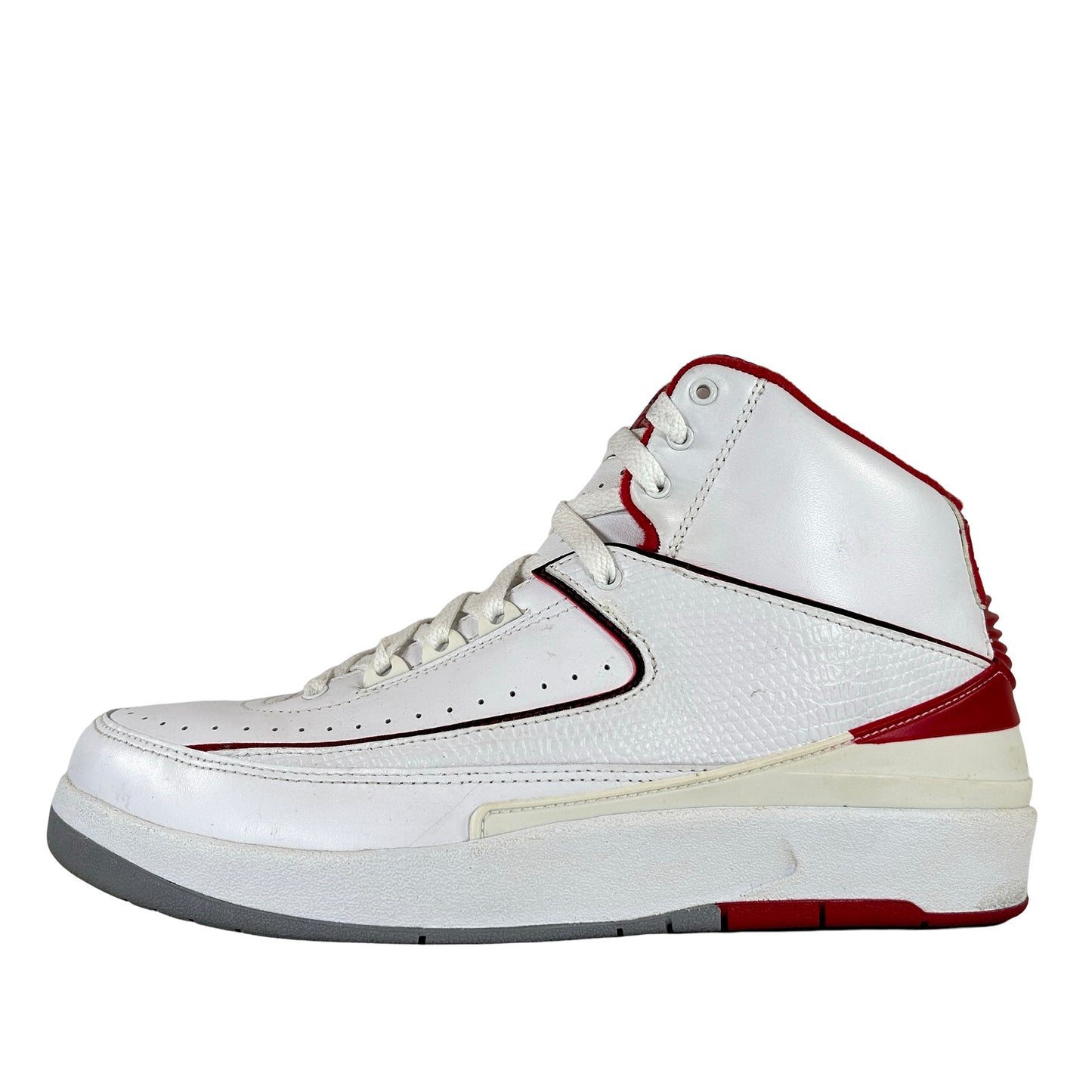 385475 102 Jordan 2 Retro White Red (2014) [USED] - 8.5 M (Used)