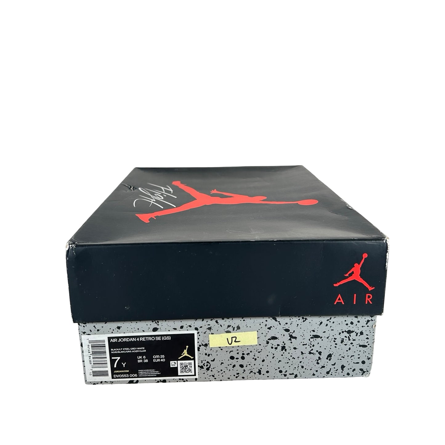 DV0553 006 Jordan 4 Retro Black Canvas GS [USED] - 7 Y (Used2)