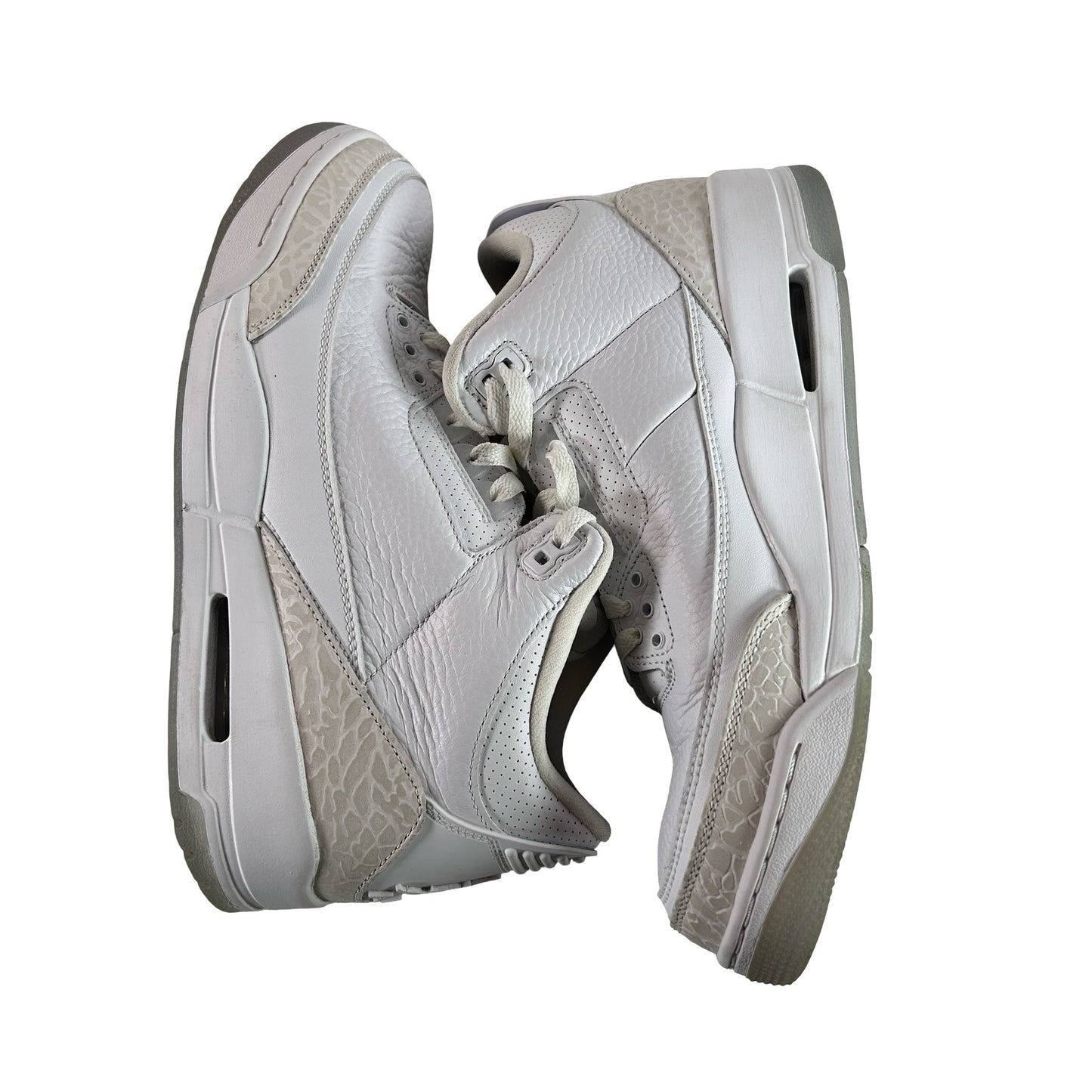 136064 111 Jordan 3 Retro Pure White (2018) [USED] - 10 M (Used)