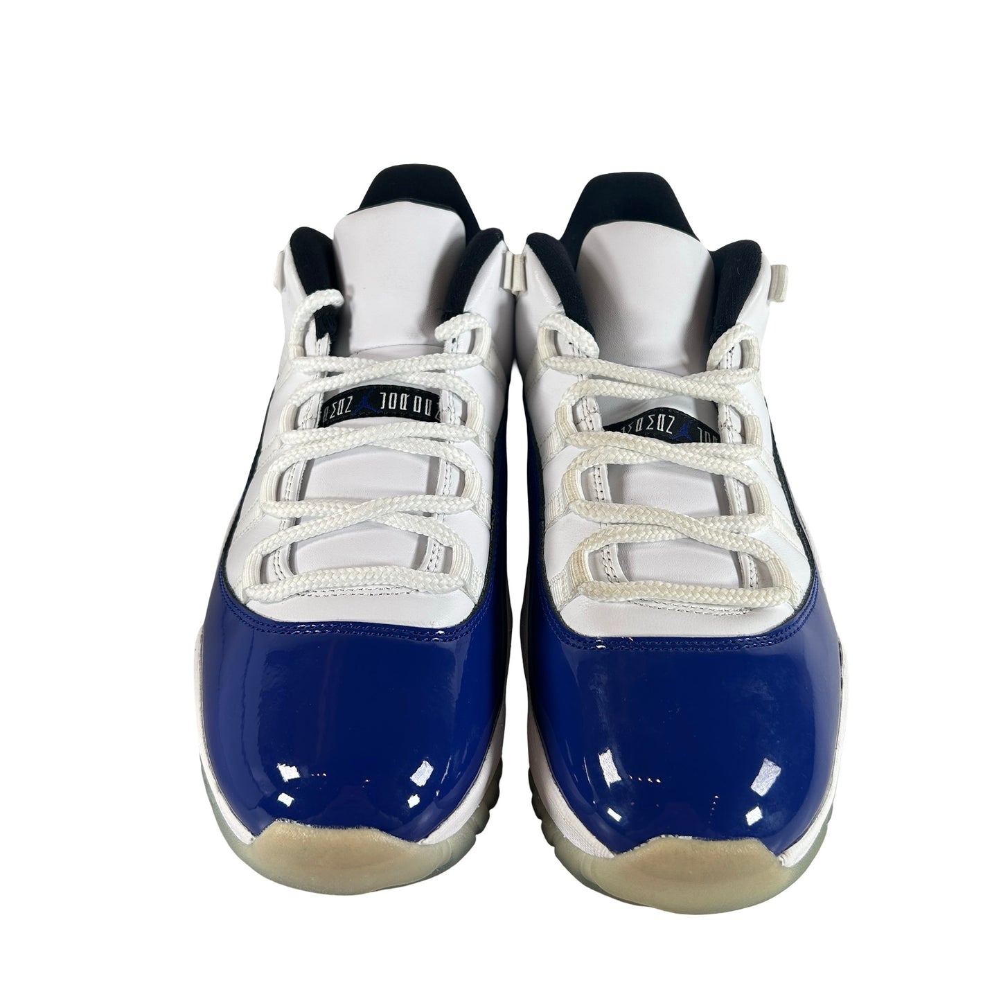 AH7860 100 Jordan 11 Retro Low White Concord (Women's) [USED] - 12 W / 10.5 M (Used)
