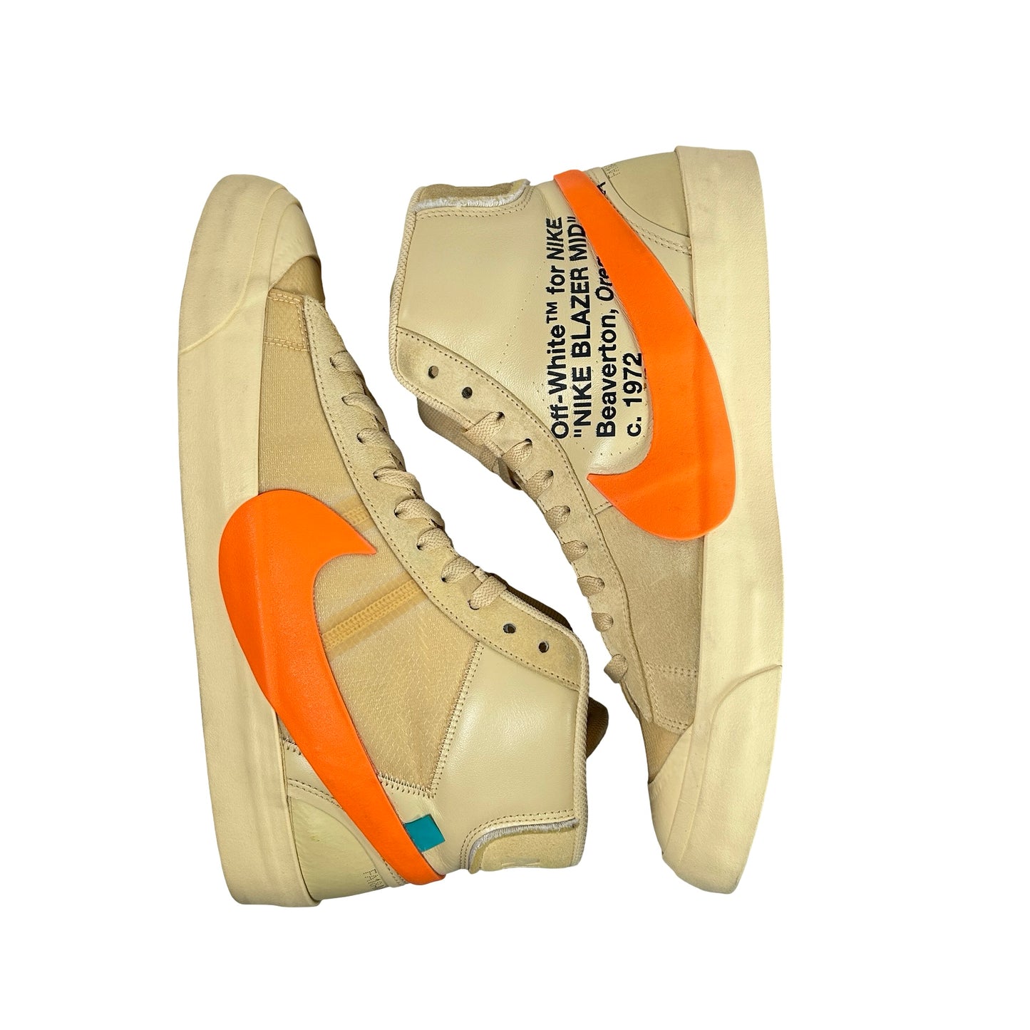 AA3832 700 Nike Blazer Off-White Orange [USED] - 13 M (Used2)