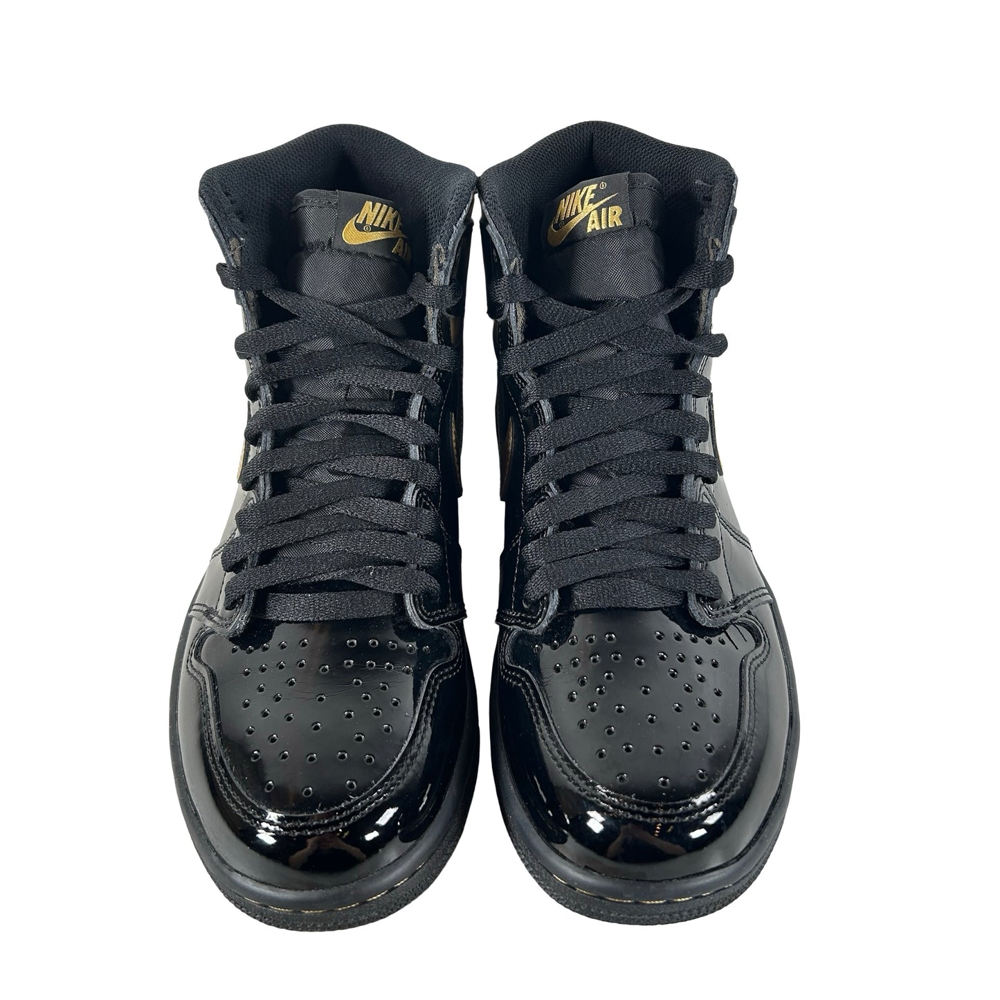 555088 032 Jordan 1 Black/Gold [USED] - 7 M (Used)