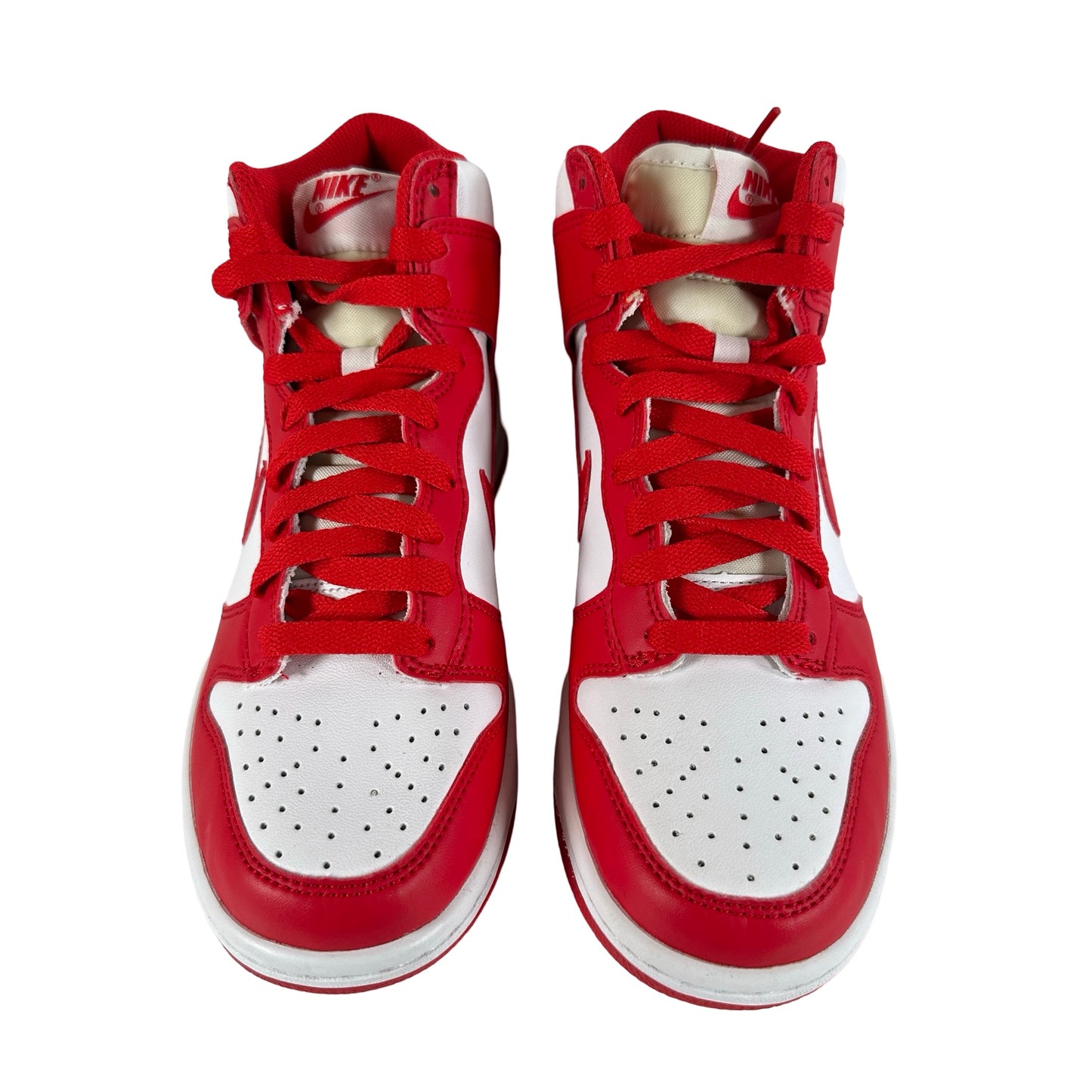 DB2179 106 Nike Dunk High Championship White Red (GS) [CONDITIONAL] - 4.5 Y (Tongues Yellowing)