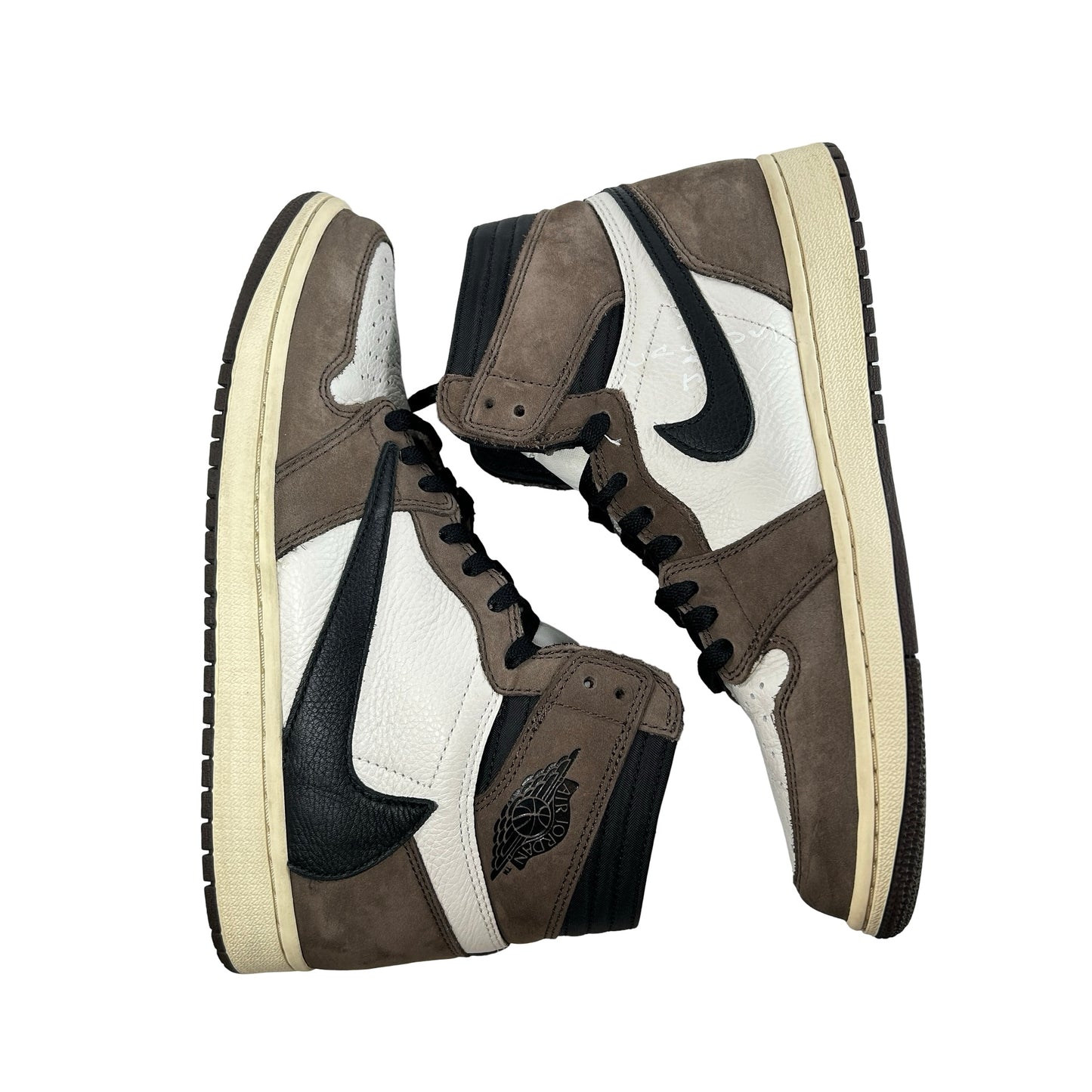 CD4487 100 Jordan 1 Retro High OG SP Travis Scott Mocha [USED] - 9.5 M (Used)
