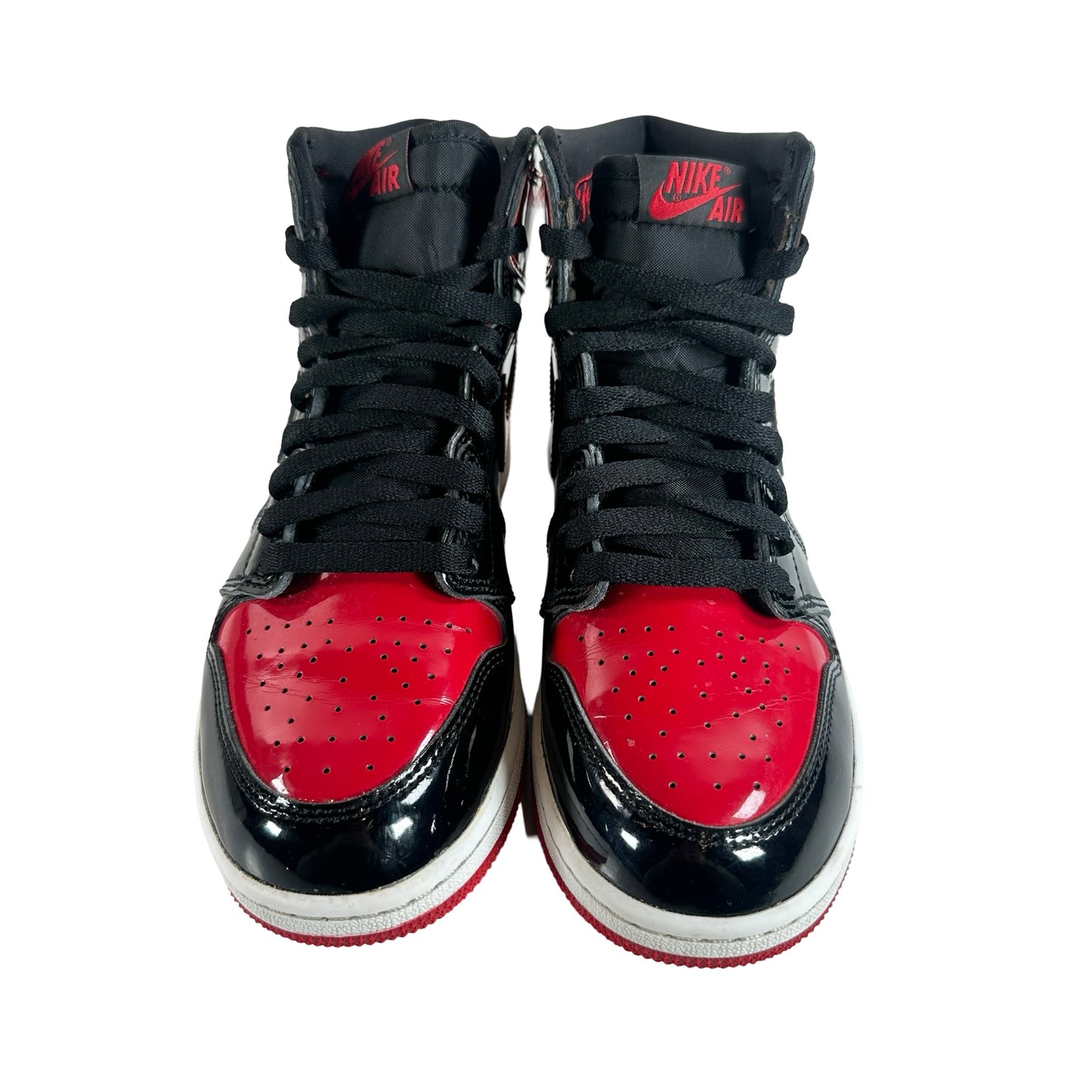 575441 063 Jordan 1 Retro High OG Patent Bred (GS) [USED] - 6 Y (Used) (Replace Box)