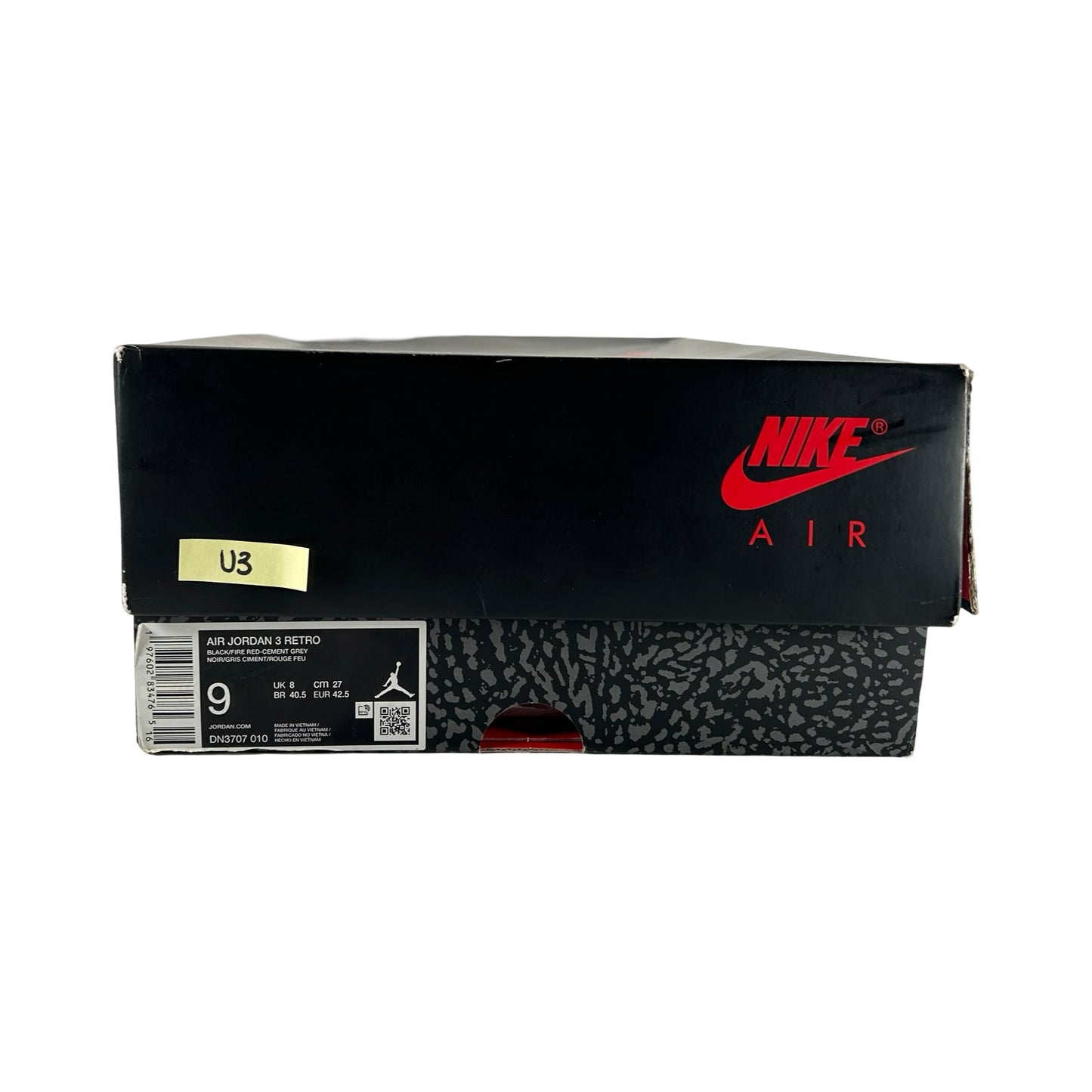 DN3707 010 Jordan 3 Retro Black Cement Reimagined (2024) [USED] - 9 M (Used3)