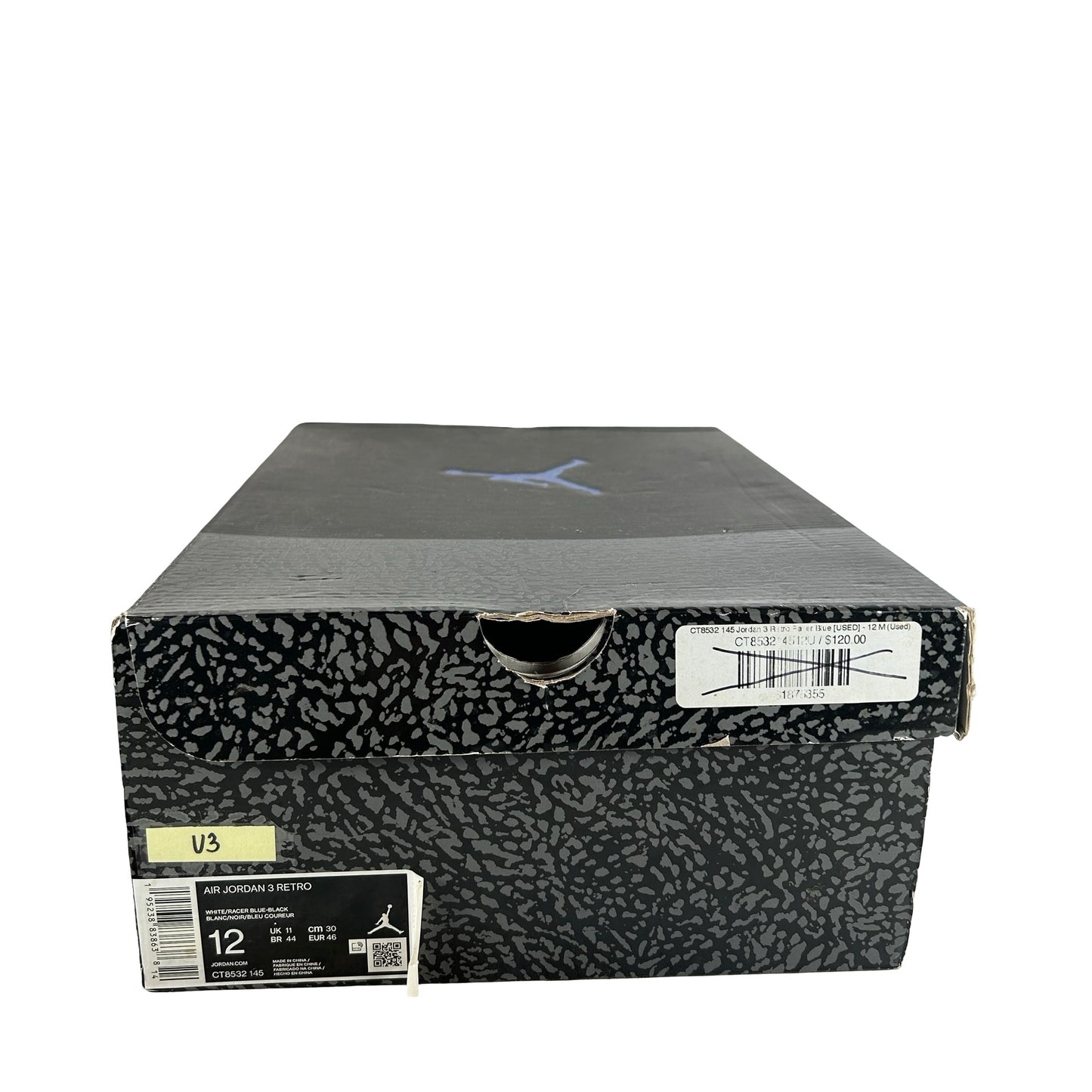 CT8532 145 Jordan 3 Retro Racer Blue [USED] - 12 M (Used3)