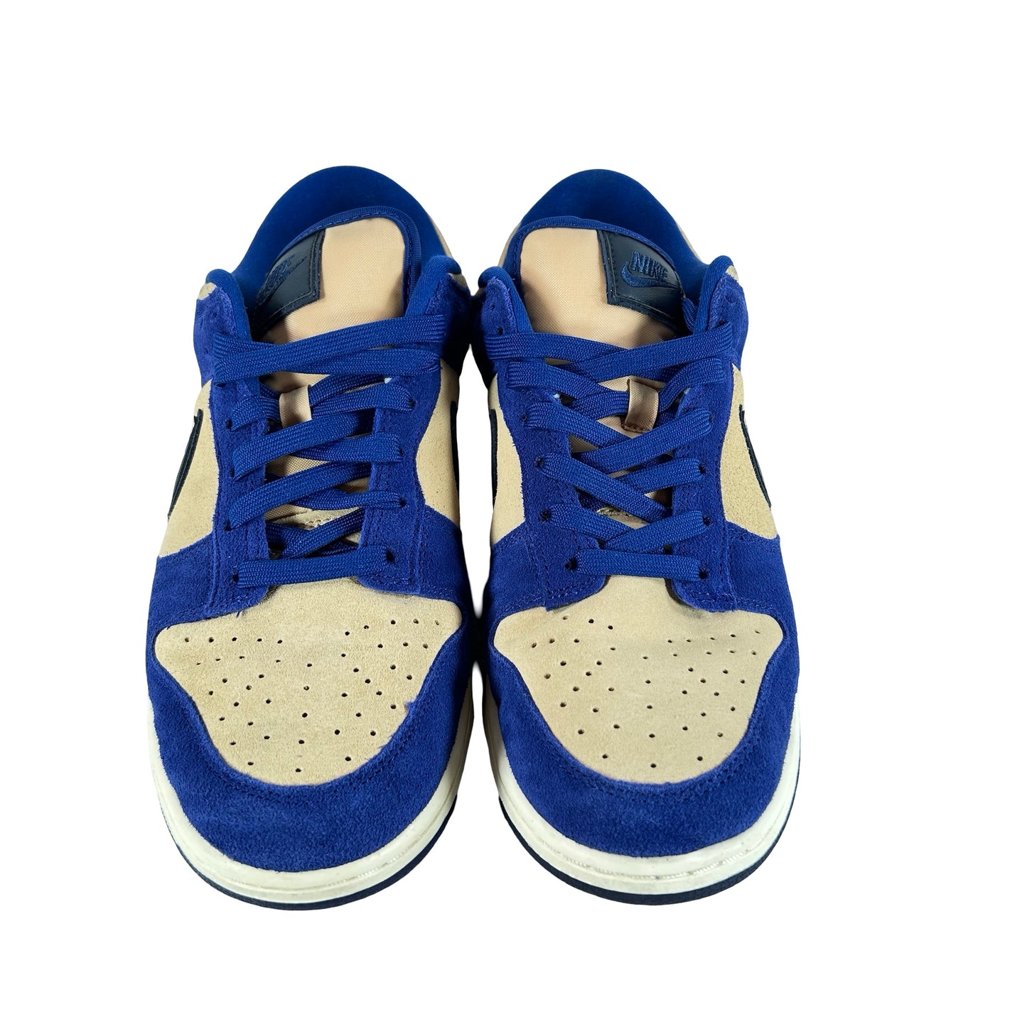 DV7411 400 Nike Dunk Low LX Blue Suede (Women's) [USED] - 10.5 W (Used)