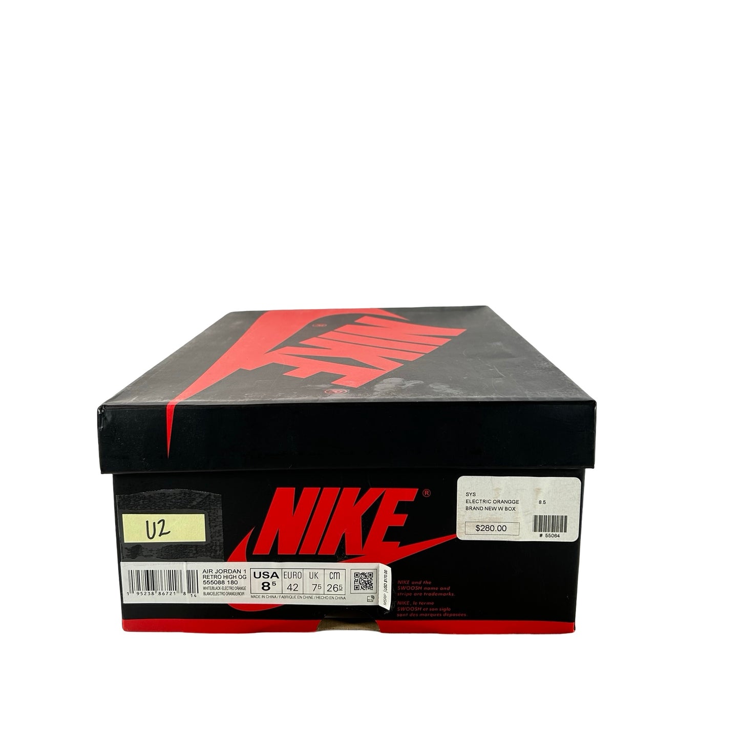 555088 180 Jordan 1 Retro High Electro Orange [USED] - 8.5 M (Used2)