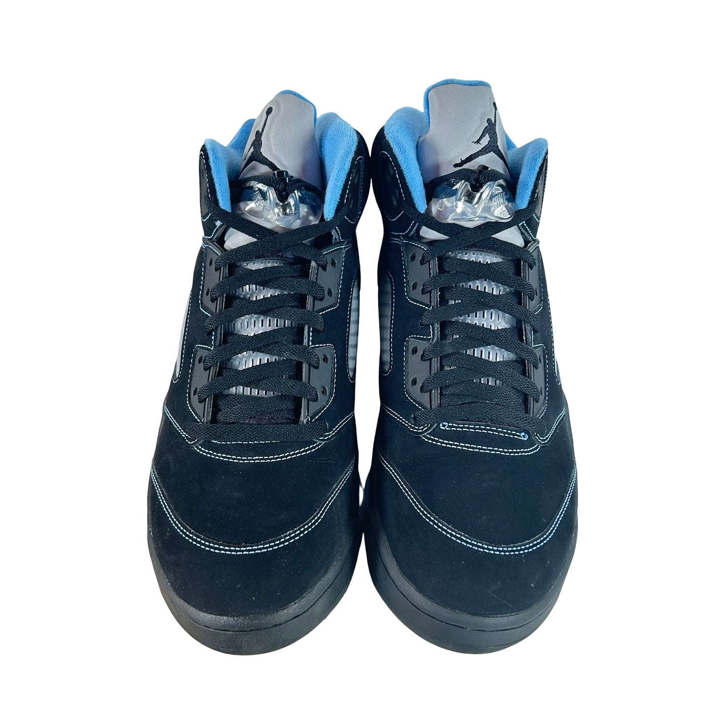 DD0587 008 Jordan 5 Retro Black University Blue (2026) [USED] - 13 M (Used)