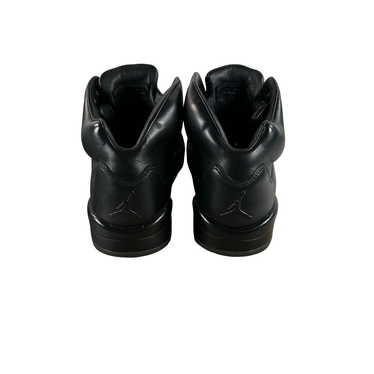 881432 010 Air Jordan 5 Retro Premium Triple Black [USED] - 9 M (Used)