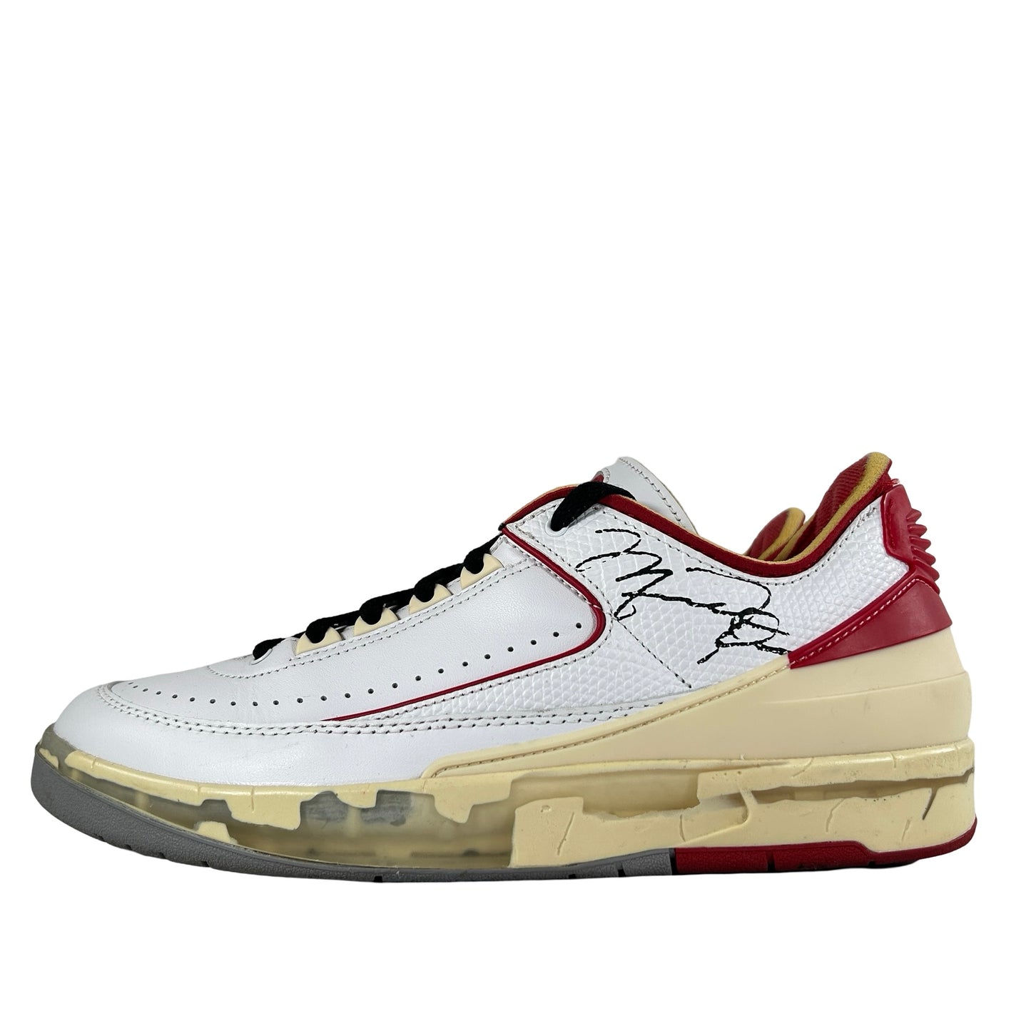 DJ4375 106 Jordan 2 Retro Low SP Off-White White Red [USED] - 9.5 M (Used)