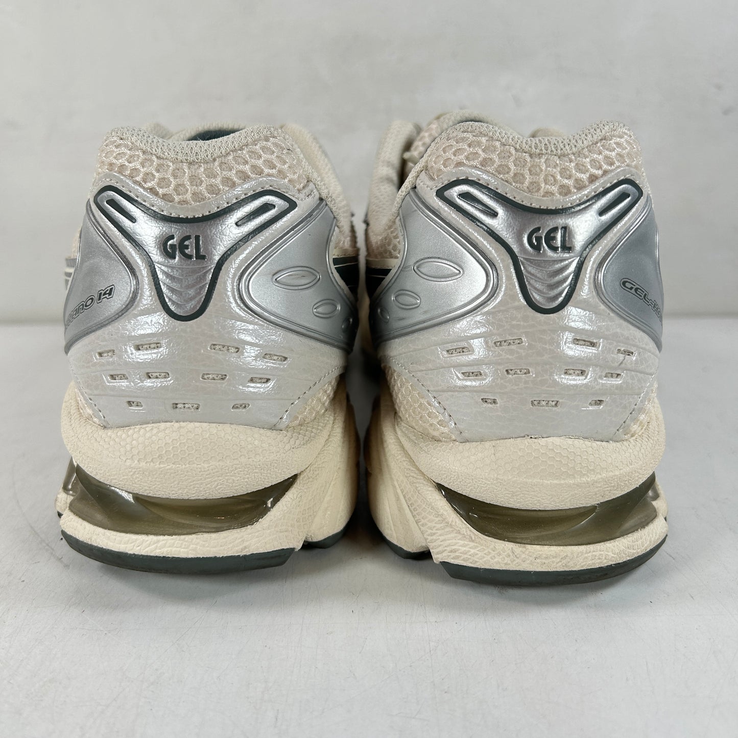 1201A019 200 ASICS Gel-Kayano 14 Birch Dark Pewter [USED] - 10.5 M (Used)