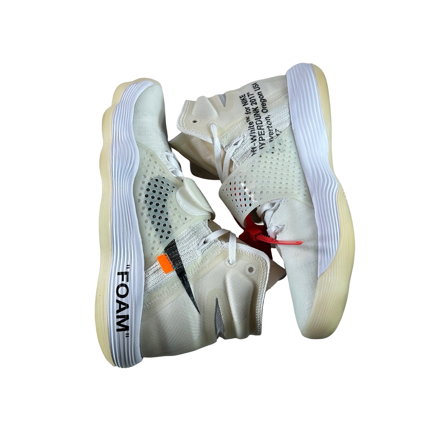 AJ4578 100 Nike React Hyperdunk 2017 Flyknit Off-White [USED] - 8.5 M (Used)