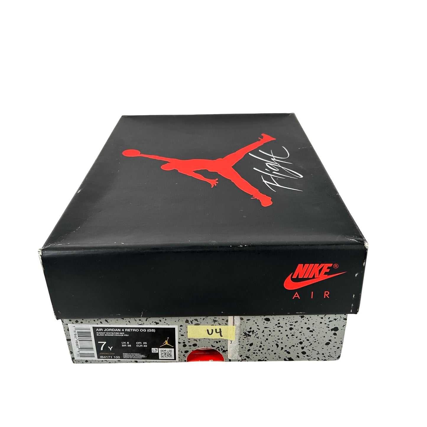 IB4171 100 Jordan 4 Retro White Cement (2025) (GS) [USED] - 7 Y (Used4)