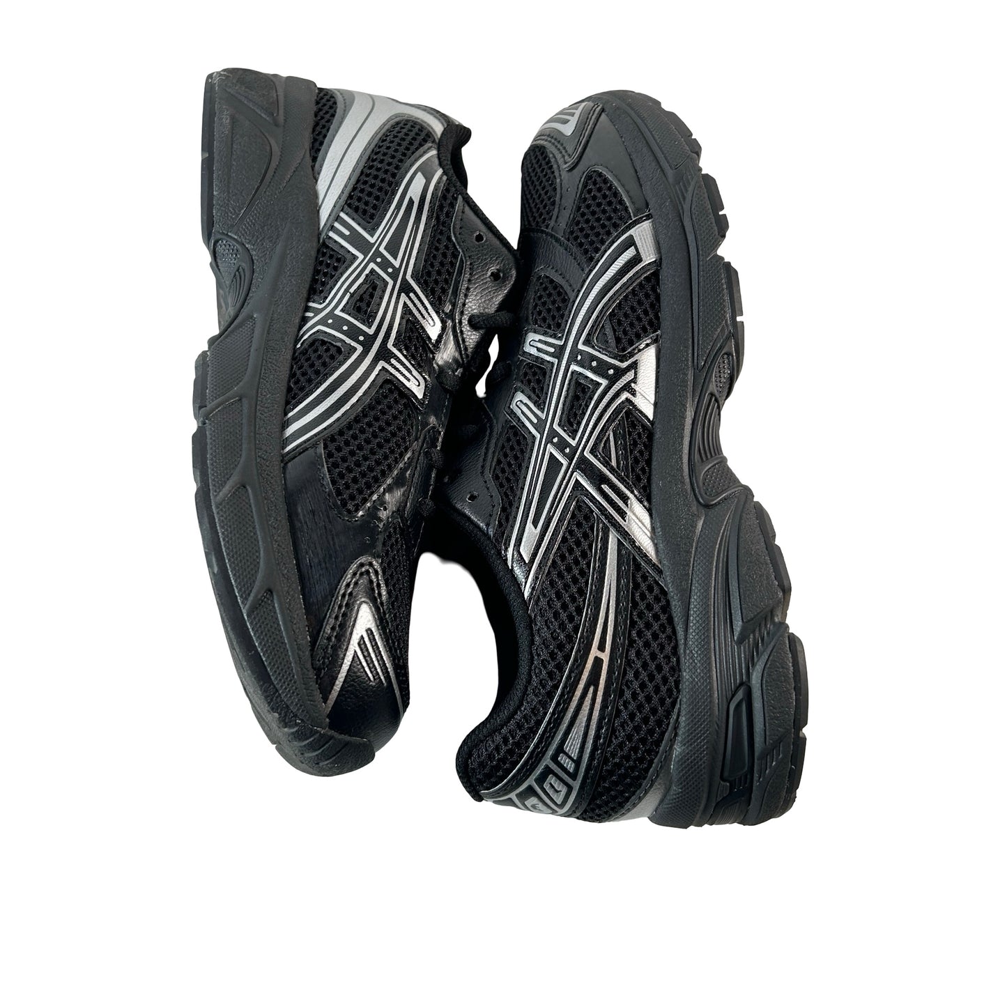 1204A169 001 ASICS Gel-1130 Black Pure Silver (GS) [USED] - 6.5 M (Used) (No Box)