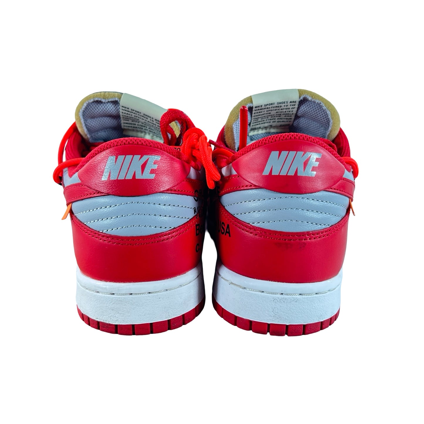 CT0856 600 Dunk Low Off-White Red [USED] - 9 M (Used4)