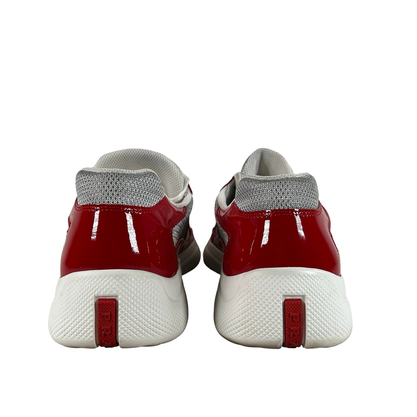 4E3400 ASZ F0F5C Prada America's Cup Red Silver [USED] - UK 9 (Used) (No Label)