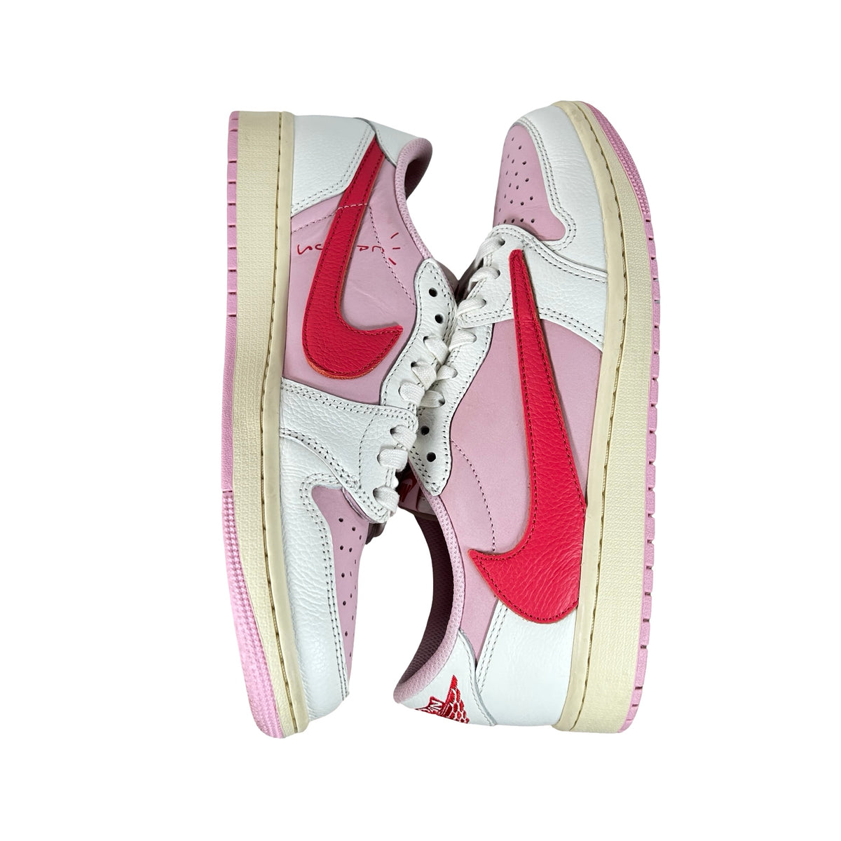 IQ7604 101 Jordan 1 Retro Low OG SP Travis Scott Sail Tropical Pink [USED] - 9 M (Used5)