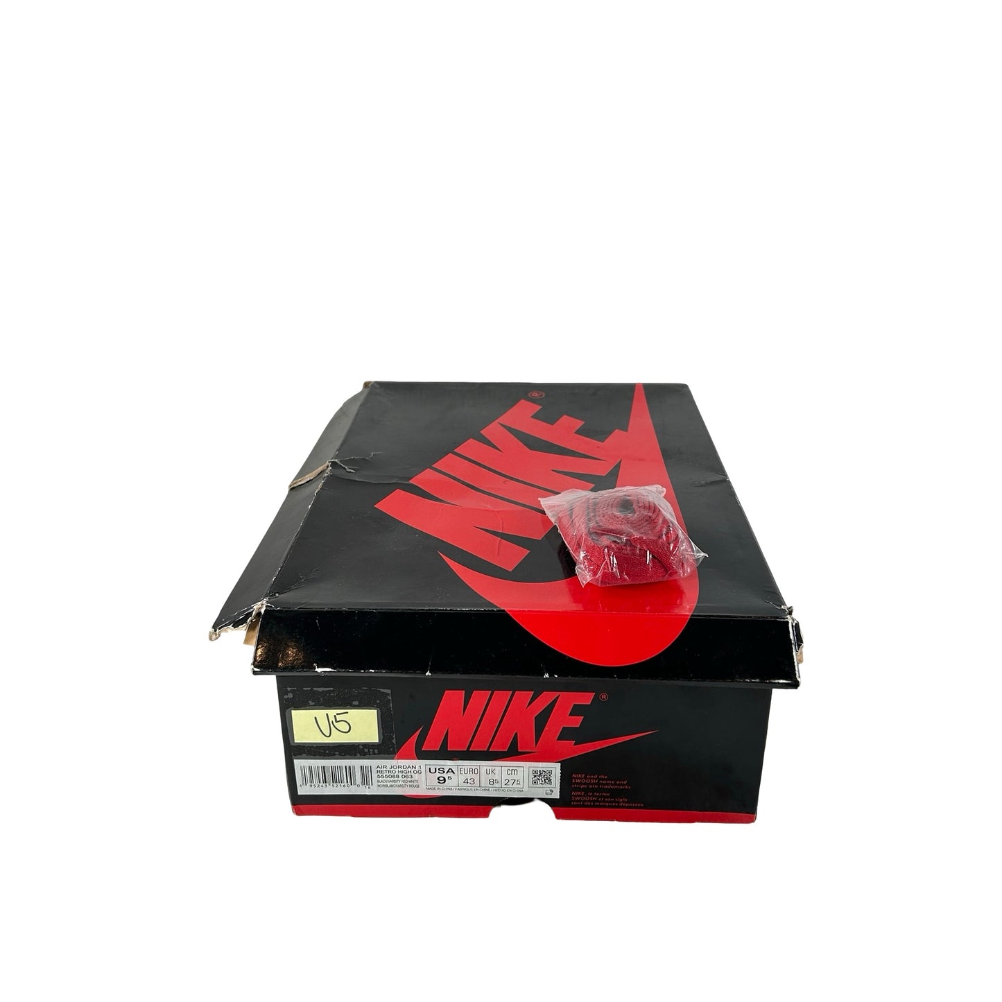 555088 063 Jordan 1 Retro High OG Patent Bred [USED] - 9.5 M (Used5)