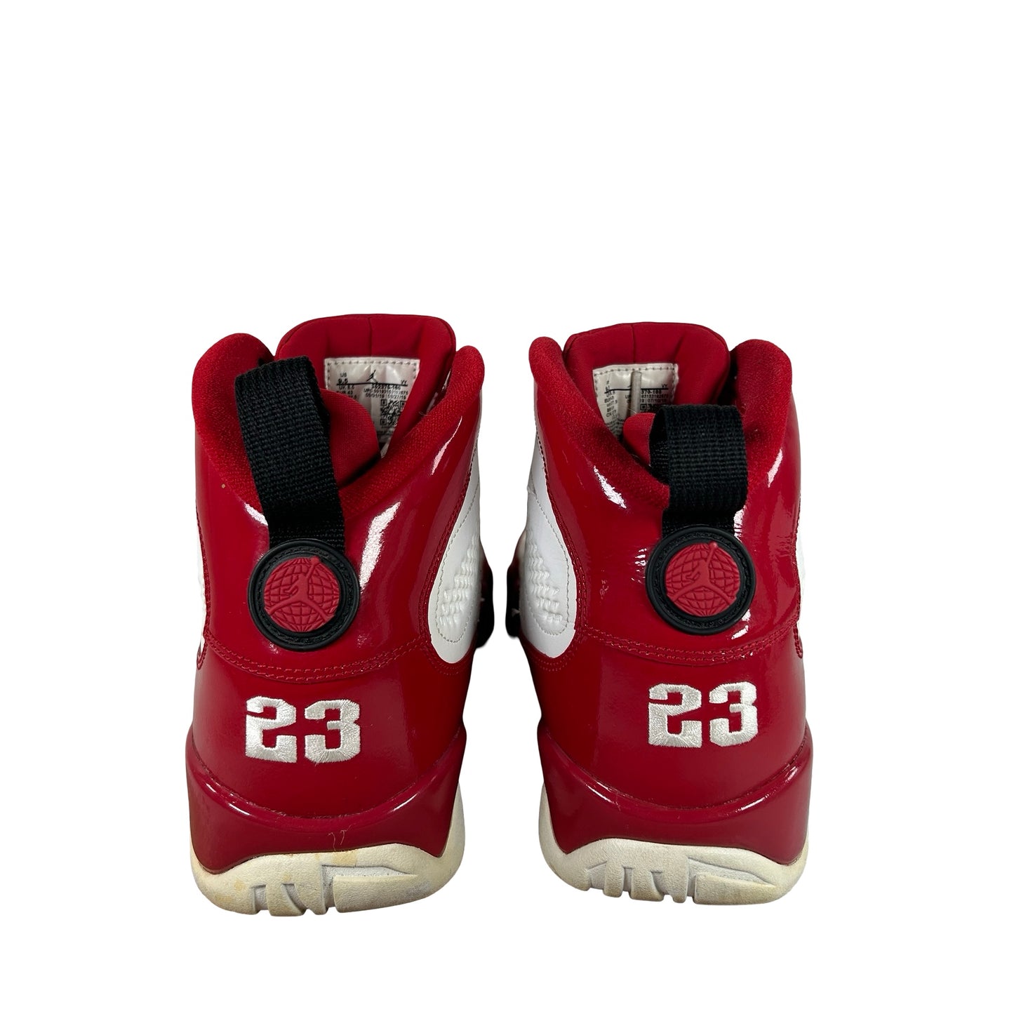 302370 160 Jordan 9 Retro White Gym Red [USED] - 9.5 M (Used) (No Box)