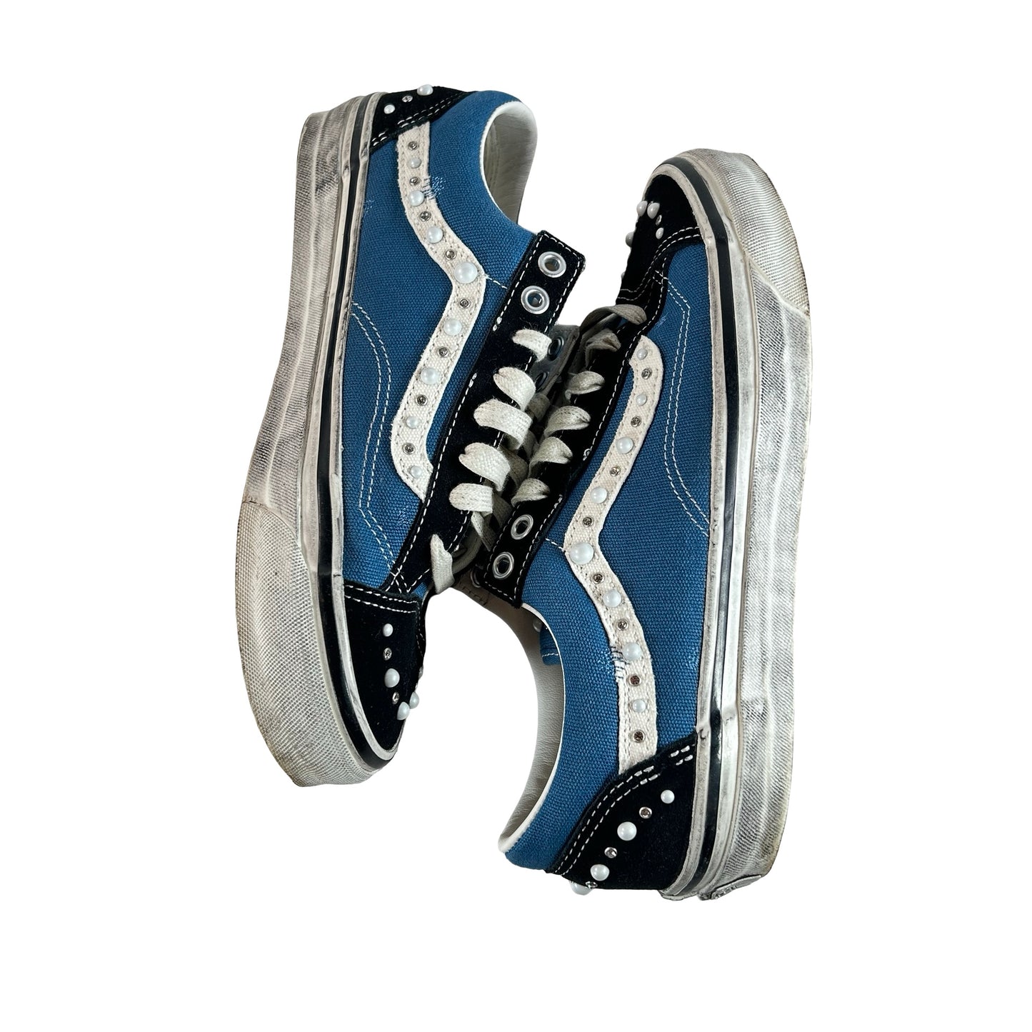 VN000E8VYA6 Vans LX Old Skool 36 Pearlized Pack Black Navy [USED] - 7.5 M (Used)