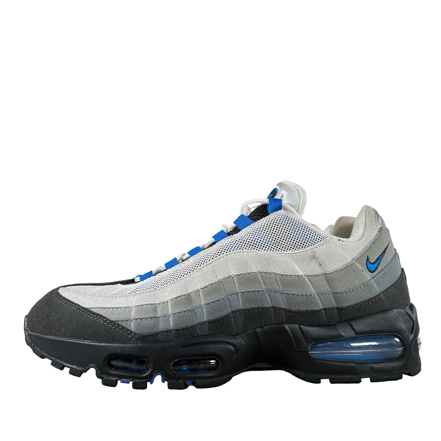 IM7410 100 Nike Air Max 95 OG Big Bubble Blue Spark [USED] - 10 M (Used3) (NO INSOLES)
