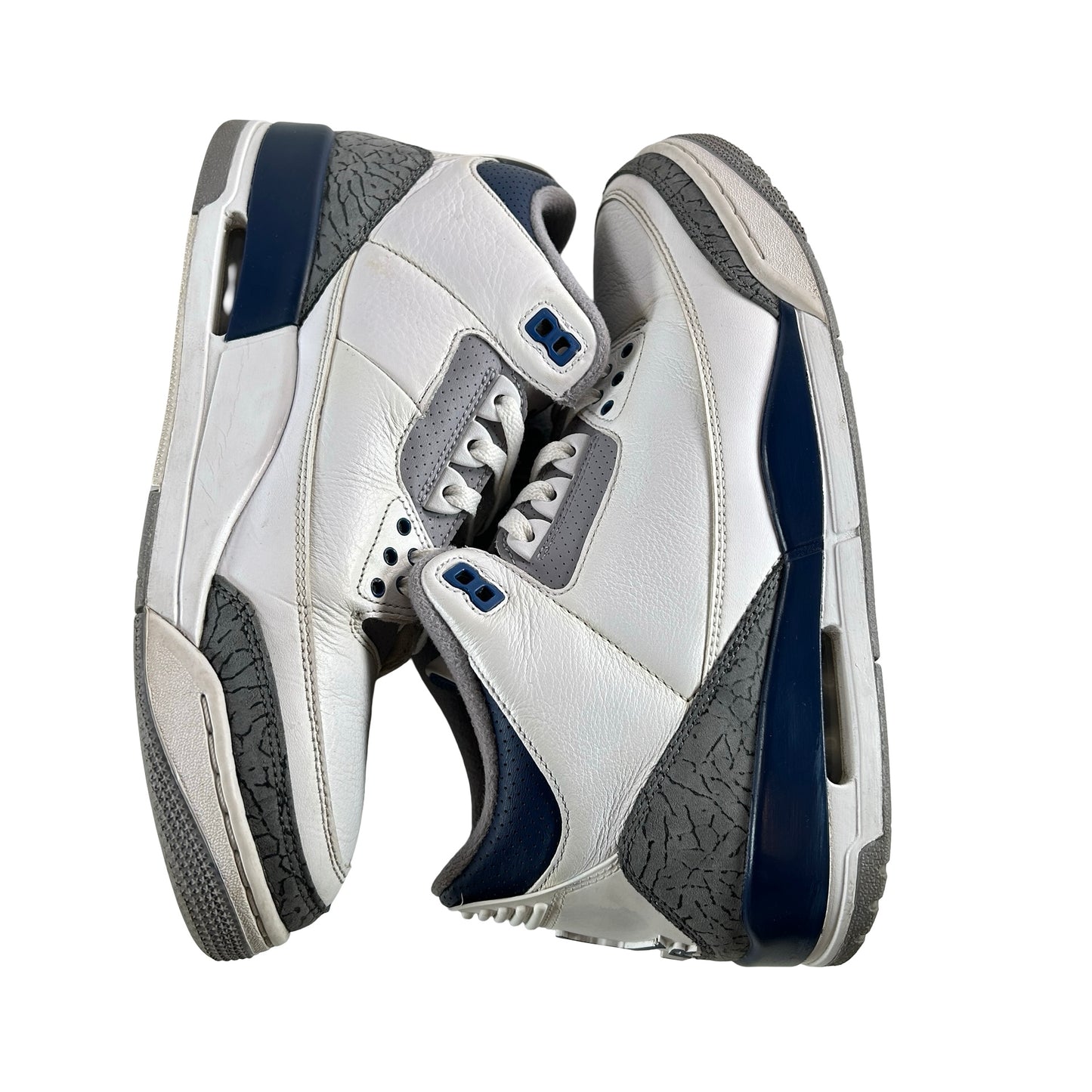 CT8532 140 Jordan 3 Retro Midnight Navy [USED] - 10 M (Used) (No Box)