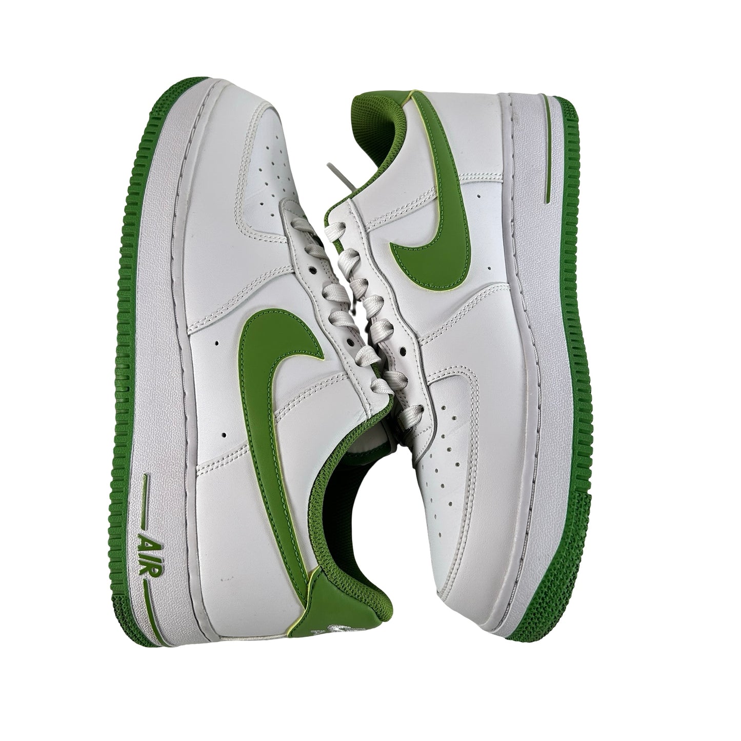 DH7561 105 Nike Air Force 1 Low '07 White Chlorophyll [USED] - 9 M (Used)