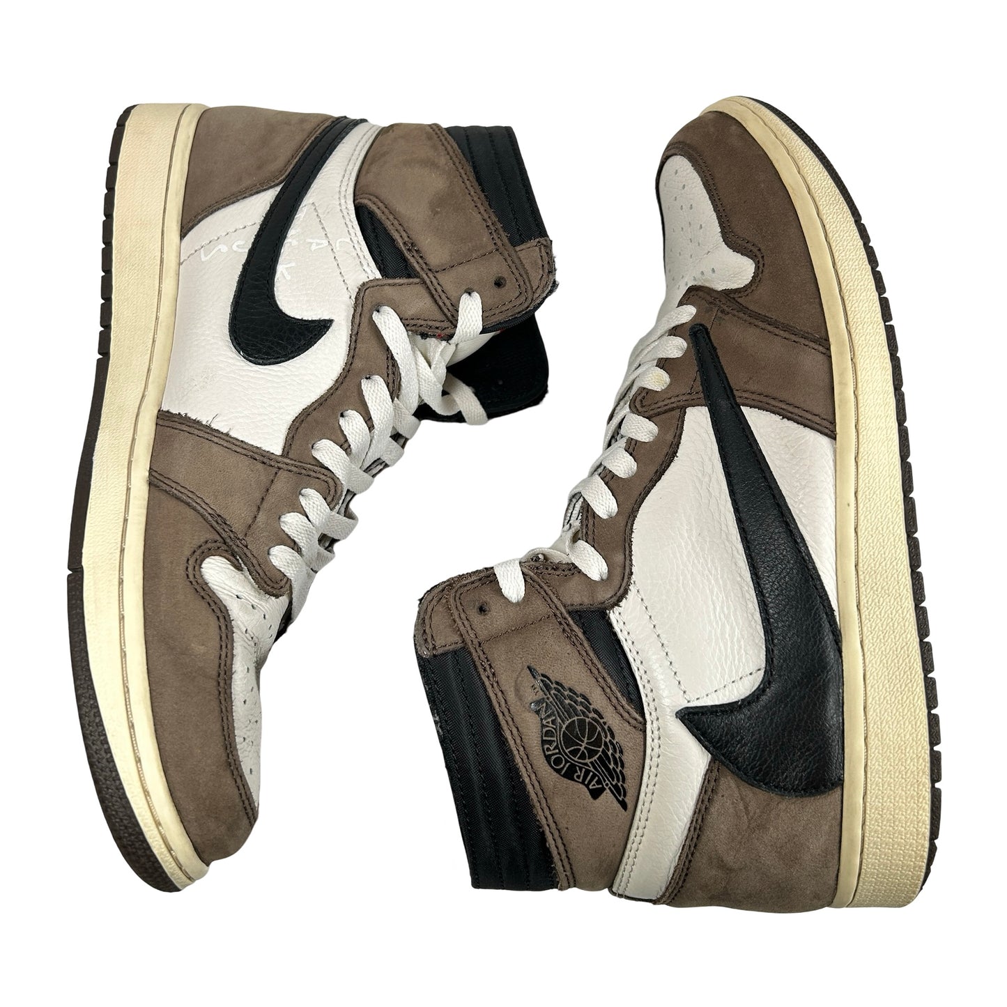 CD4487 100 Jordan 1 Retro High OG SP Travis Scott Mocha [USED] - 10.5 M (Used)