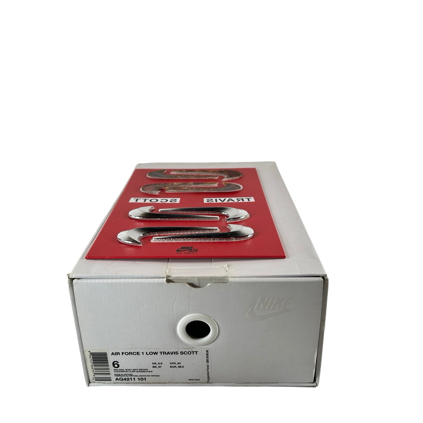 AQ4211 101 Nike Air Force 1 Low Travis Scott Sail [USED] - 6 M (Used)