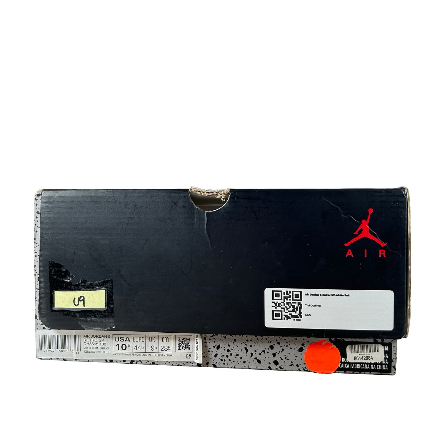 DH8565 100 Jordan 5 Retro Off-White Sail [USED] - 10.5 M (Used9)
