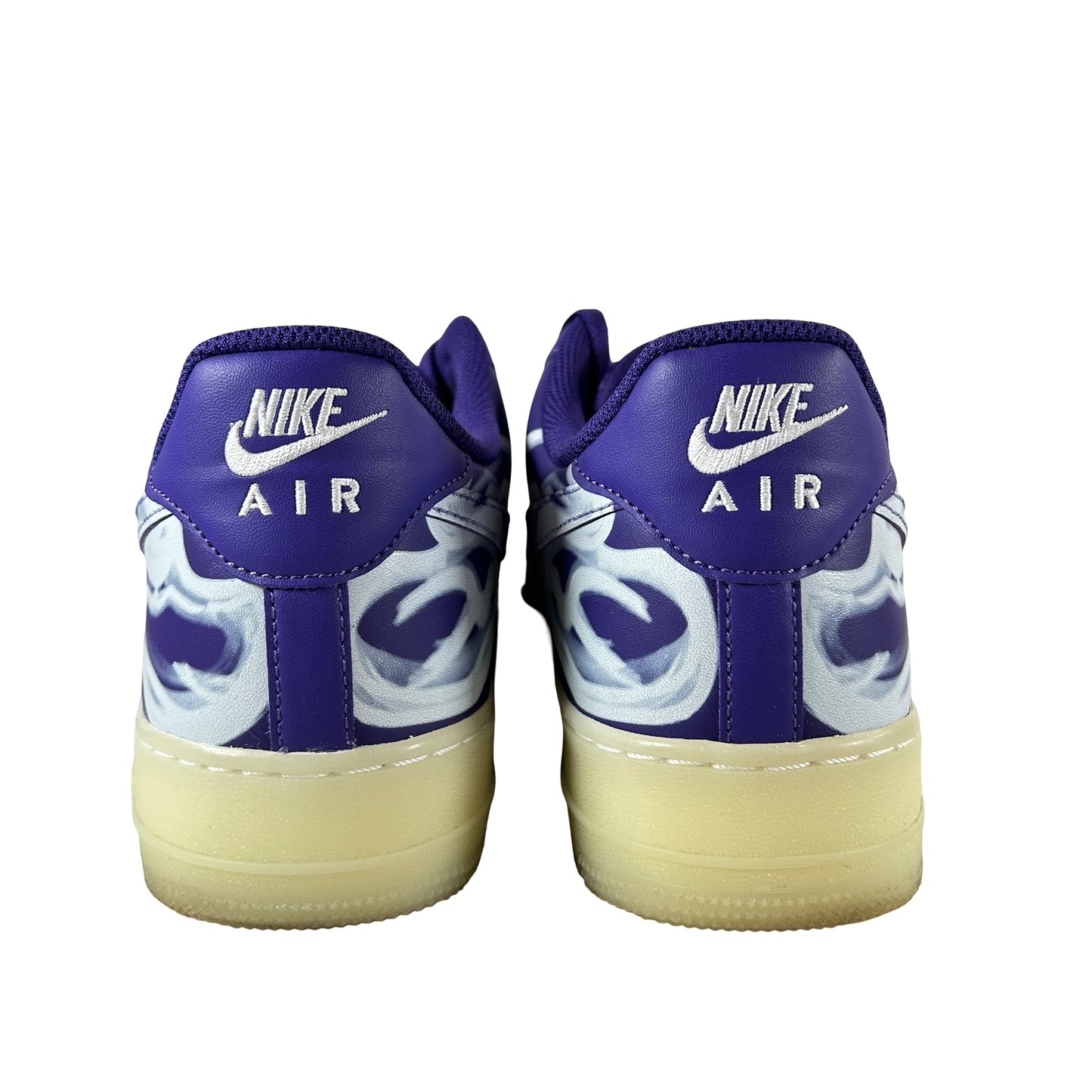 CU8067 500 Nike Air Force 1 Low '07 QS Purple Skeleton Halloween [USED] - 11.5 M (Used)