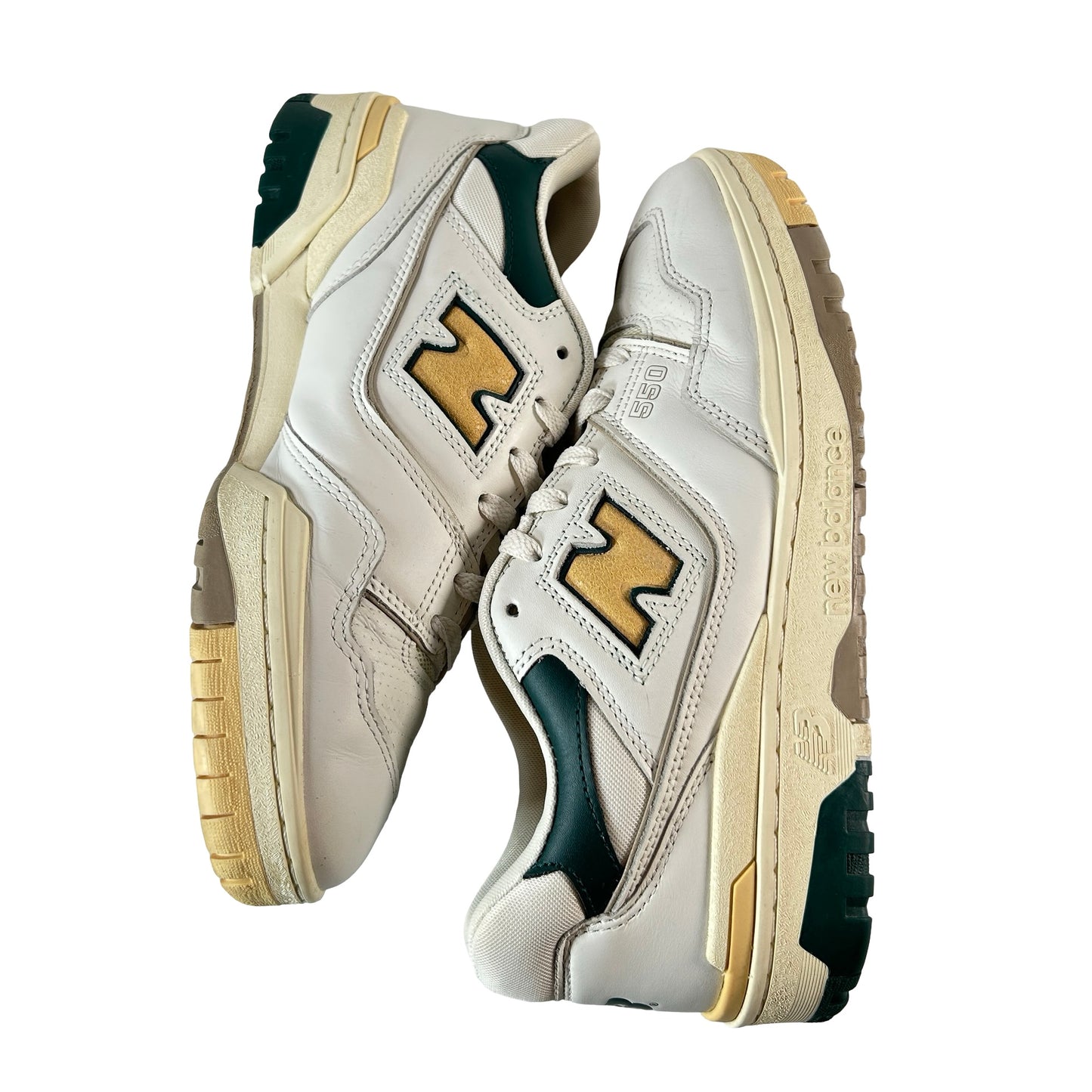 BB550A2 Aime Leon Dore New Balance 550 Natural Green [USED] - 9 M (Used) (No Box)
