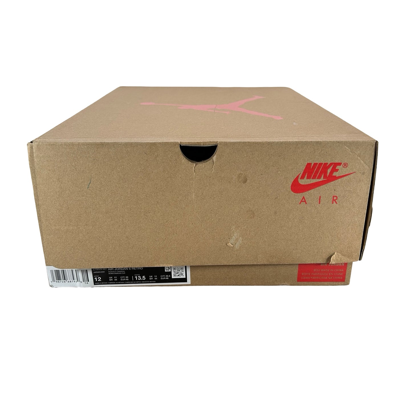 CT8529 001 Air Jordan 6 Retro Reverse Infrared Salesman (2026) [USED] - 12 M (Used)