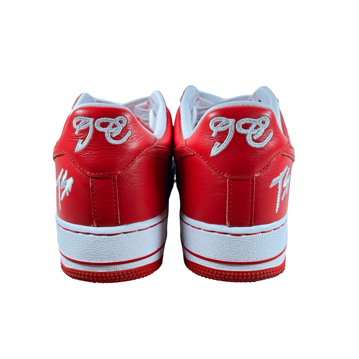 II4391 100 Nike Air Force 1 Low QS Terror Squad White University Red [USED] - 9 M (Used)