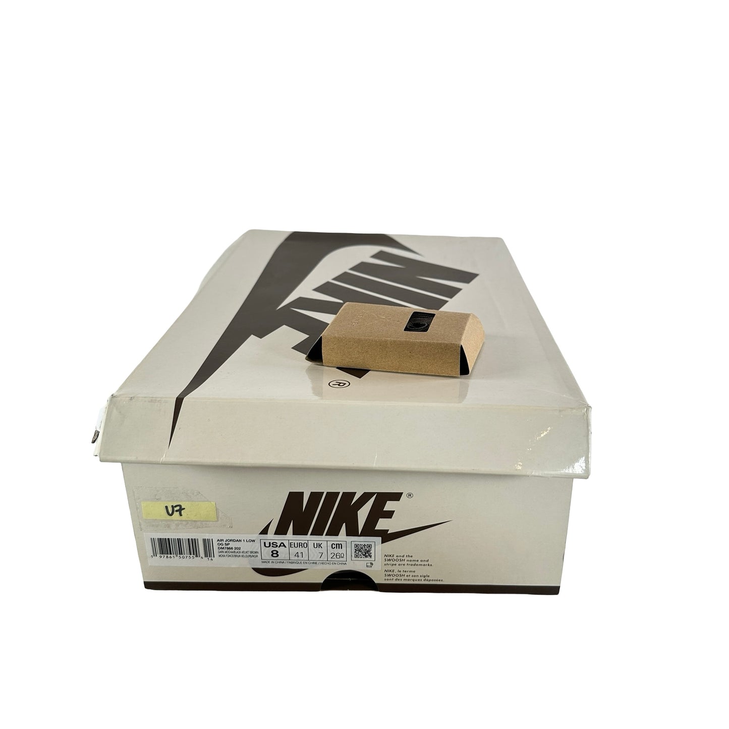 DM7866 202 Jordan 1 Retro Low OG SP Travis Scott Velvet Brown [USED] - 8 M (Used7)