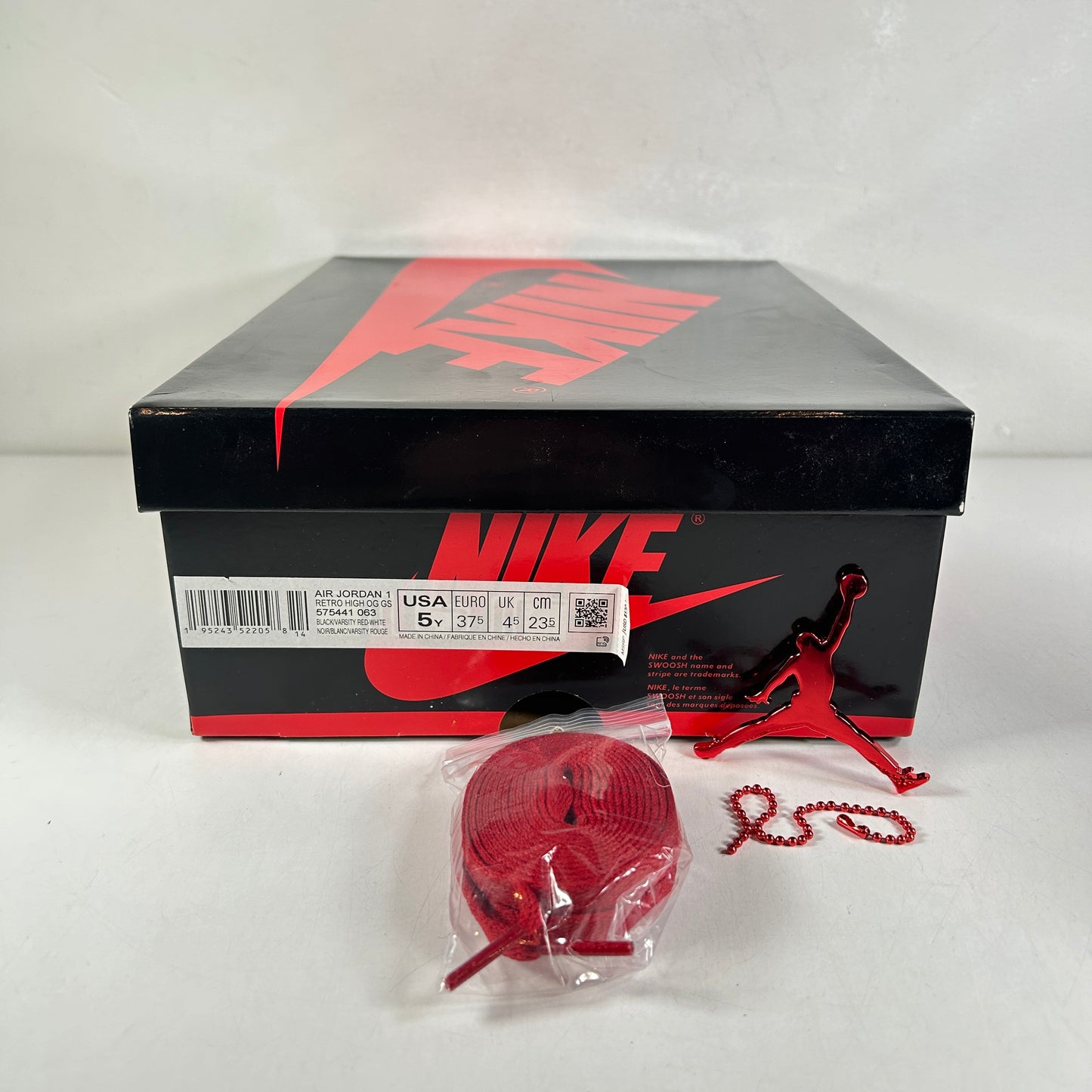 575441 063 Jordan 1 Retro High OG Patent Bred (GS) [USED] - 5 Y (Used)