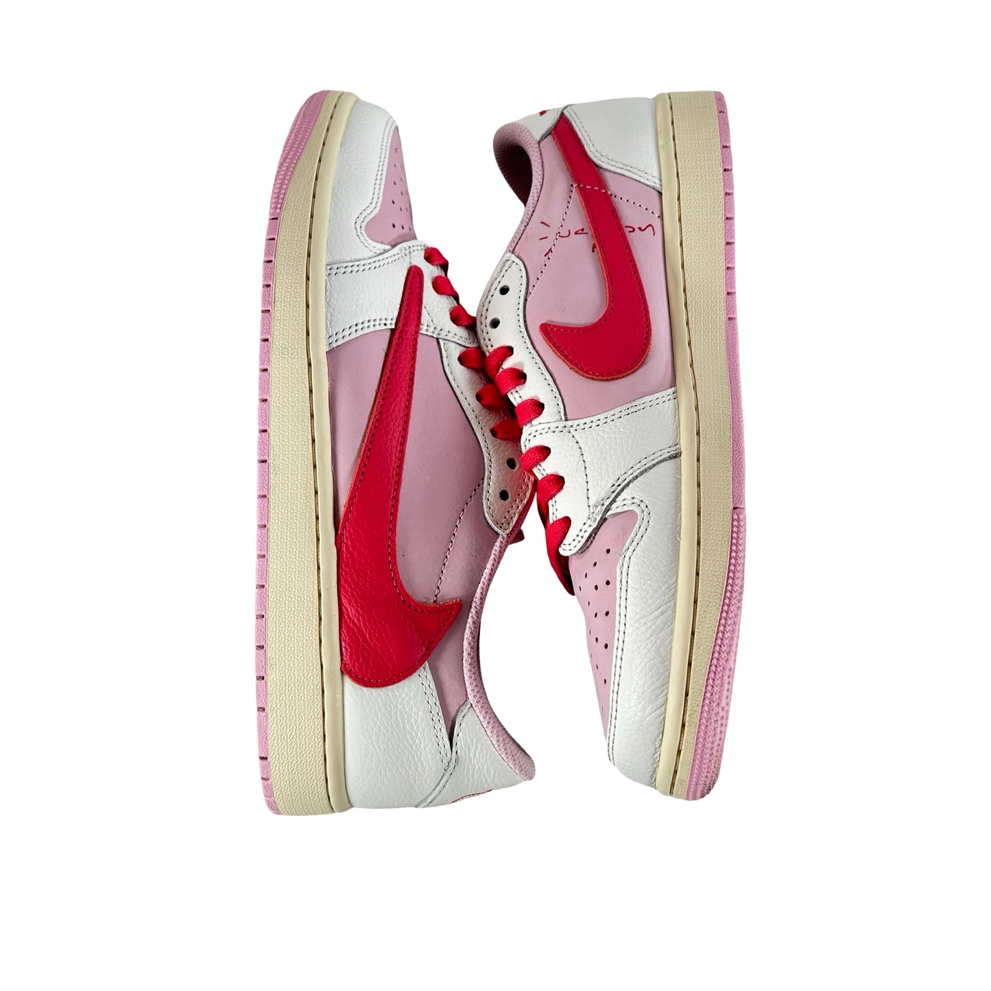 IQ7604 101 Jordan 1 Retro Low OG SP Travis Scott Sail Tropical Pink [USED] - 9.5 M (Used2)