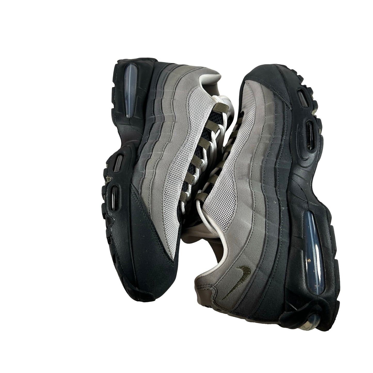 HJ5996 003 Nike Air Max 95 OG Big Bubble Black Medium Olive (W) [USED] - 14.5 W (Used)