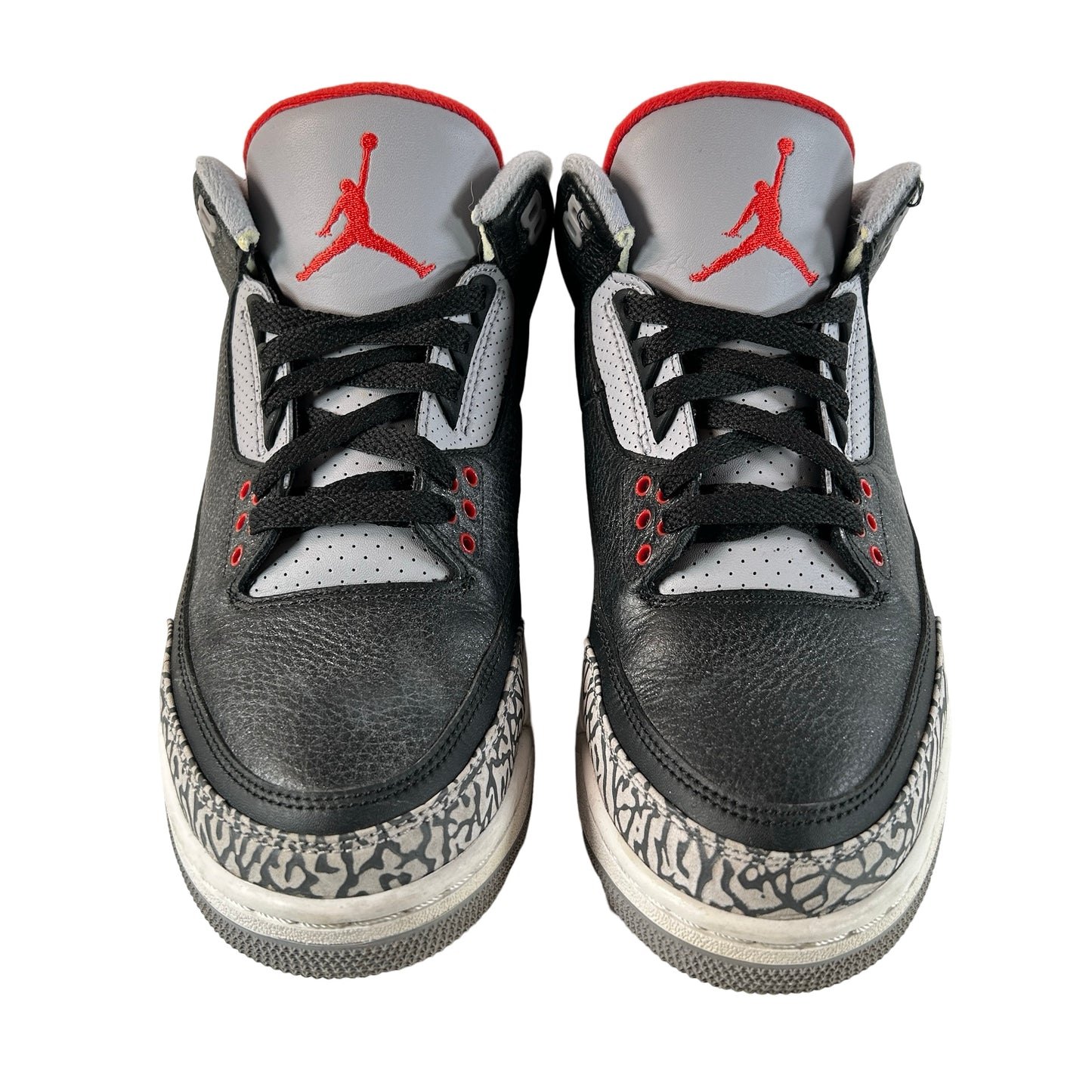 854262 001 Jordan 3 Black Cement 2018 [USED] - 8.5 M (Used) (No Box)