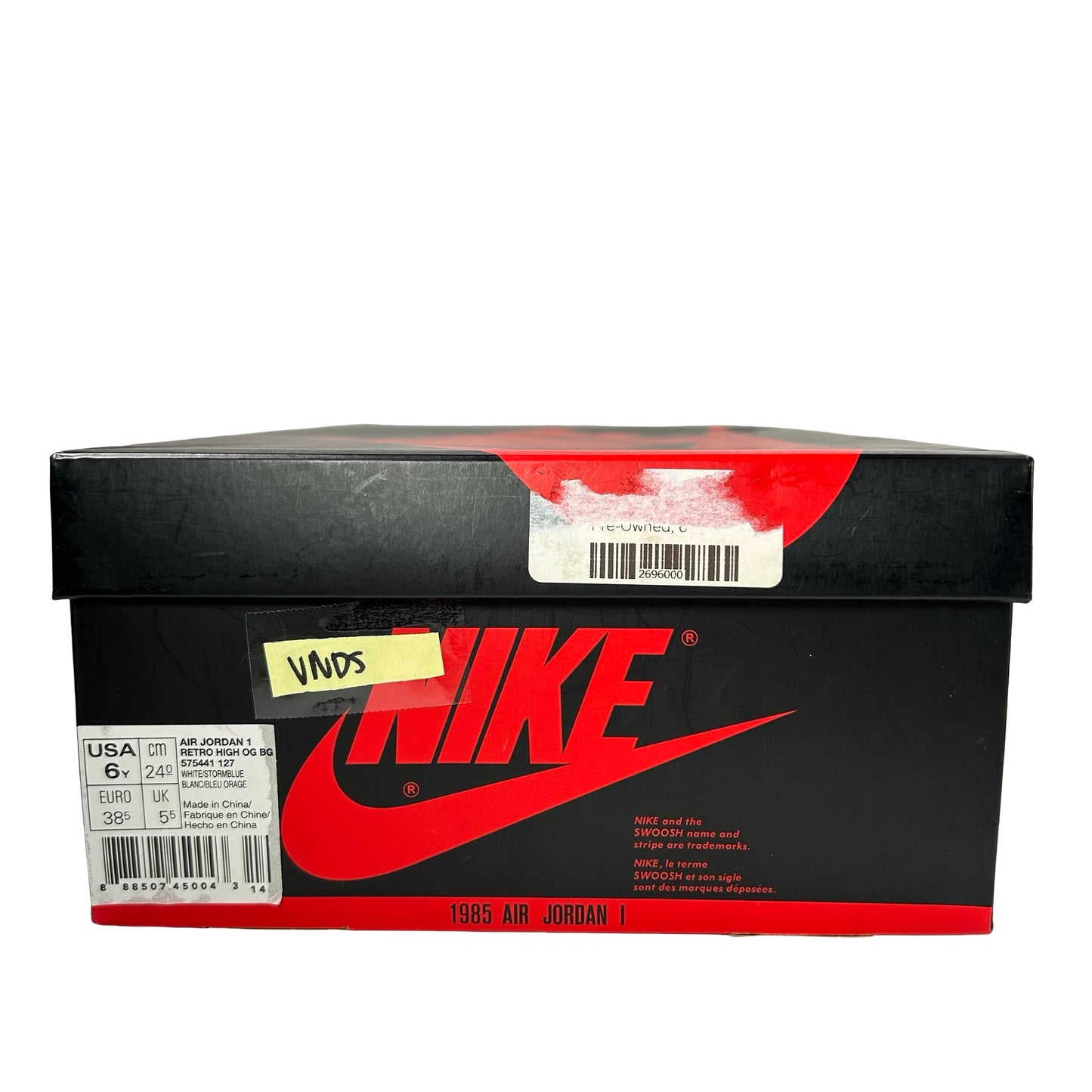 575441 127 Jordan 1 Retro Storm Blue (GS) [USED] - 6 Y (VNDS)