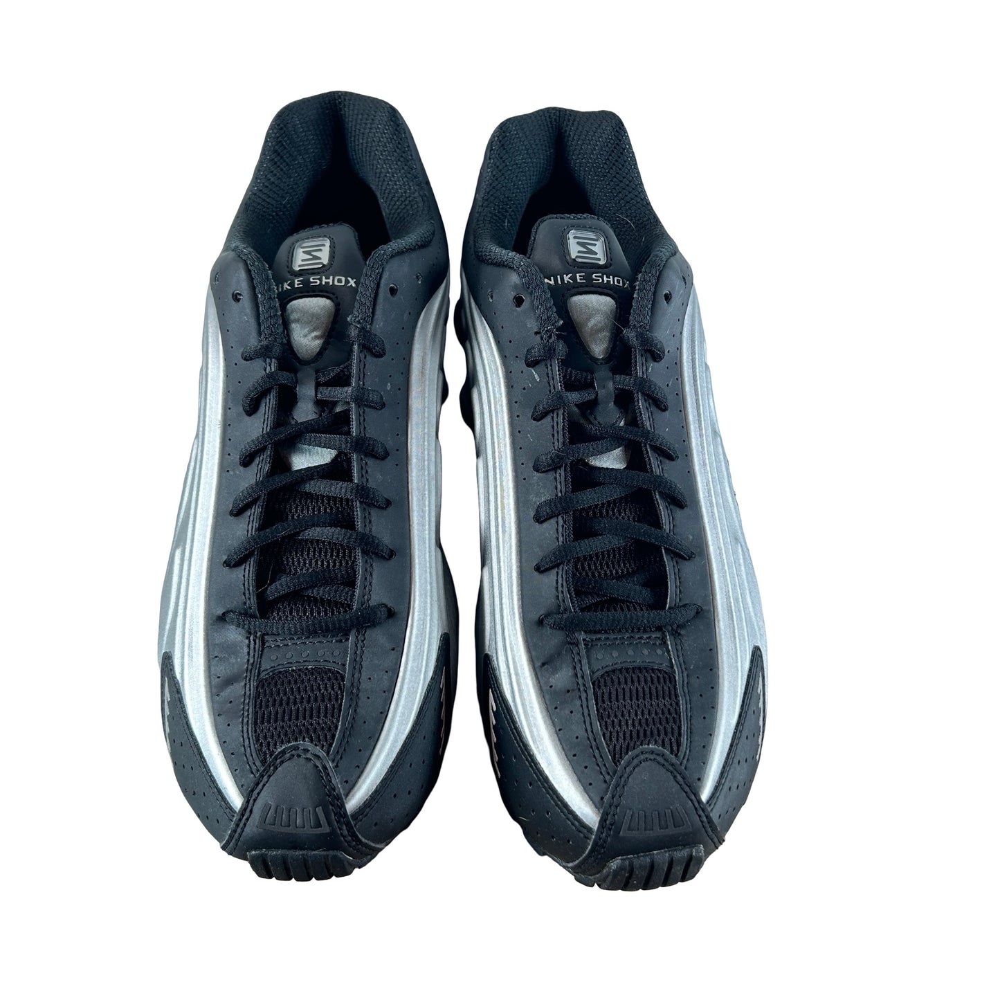 HQ1988 007 Nike Shox R4 Metallic Silver Black [USED] - 10.5 M (Used) (Replace Box)
